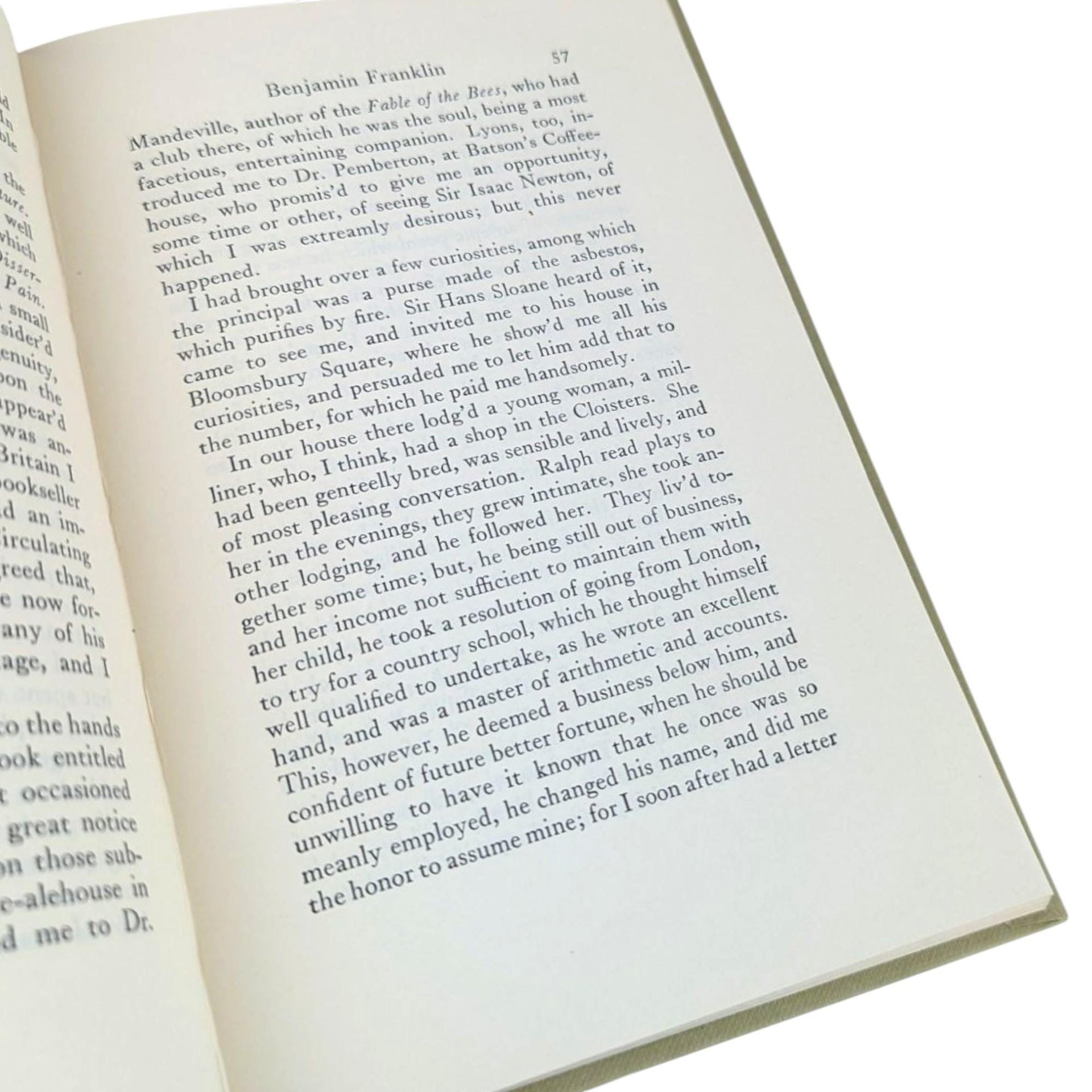 1956 'Autobiography of Benjamin Franklin' Hardcover Book