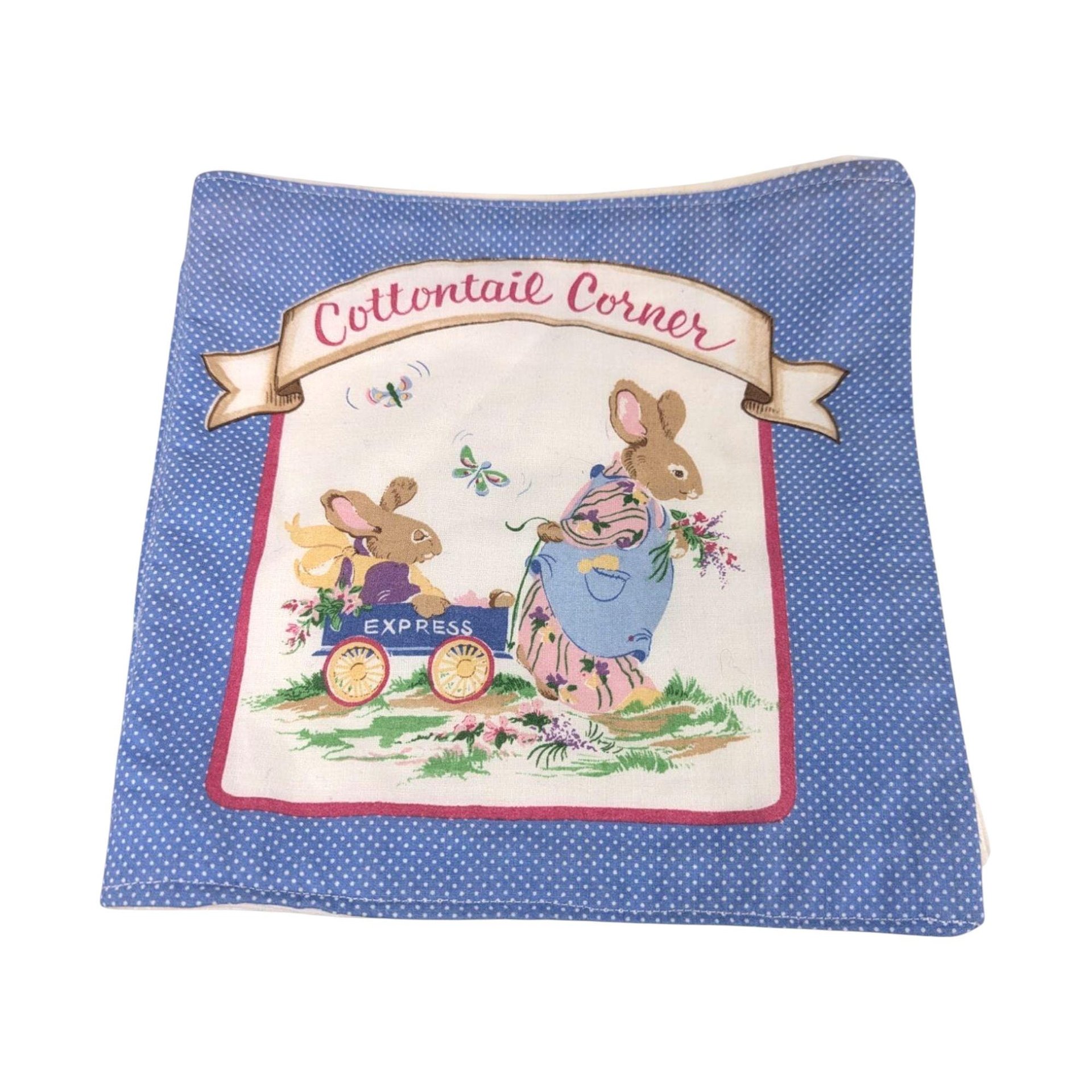 Vintage Cottontail Corner Handmade Soft Cloth Book