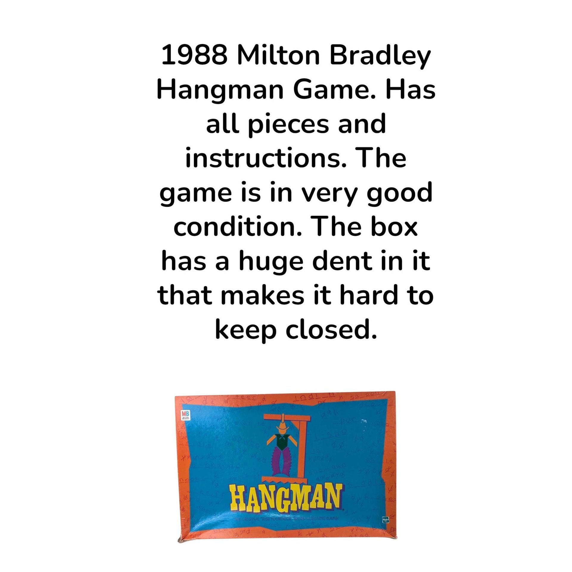 Milton Bradley Hangman Word Game (1988)