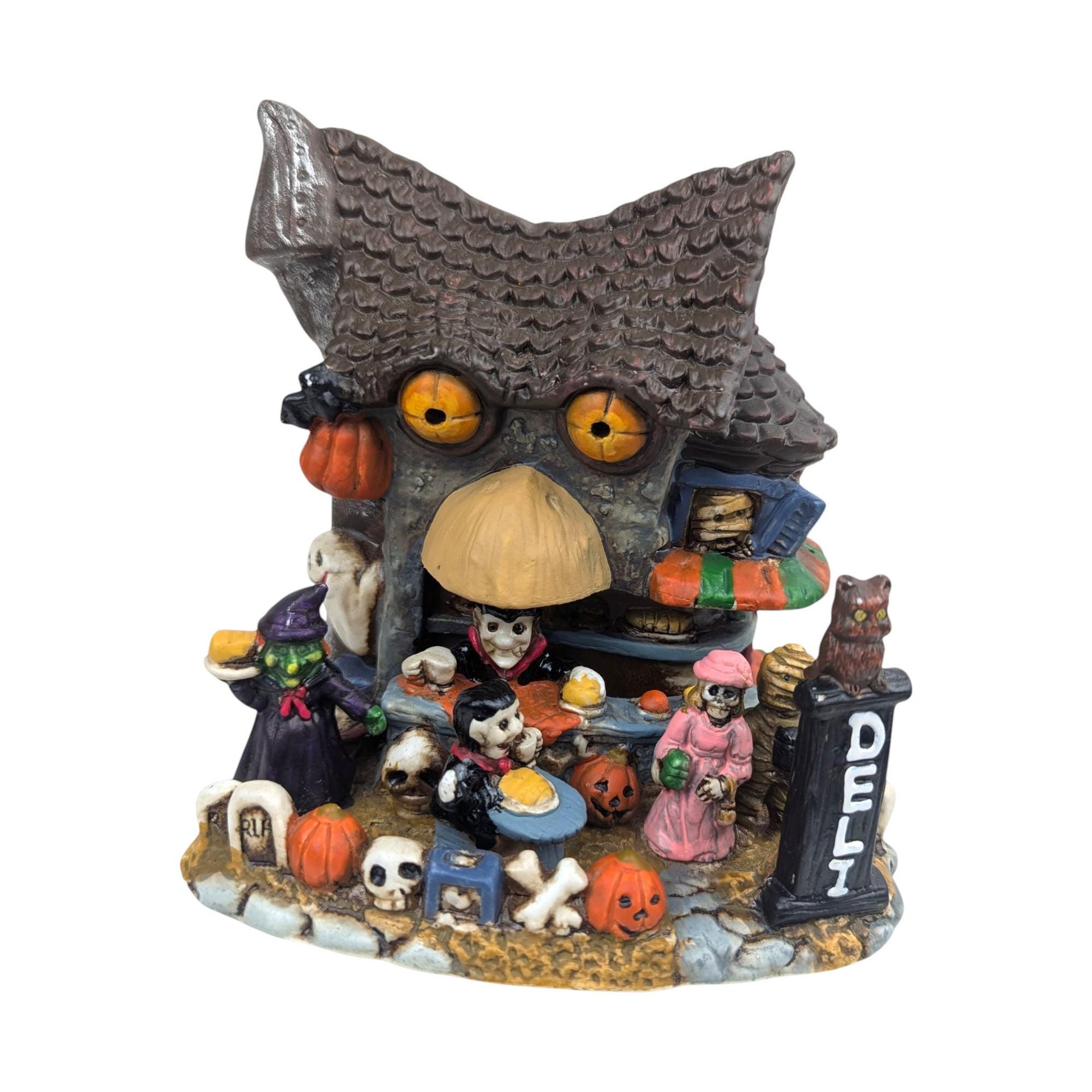 Vintage Ceramic Halloween Village House