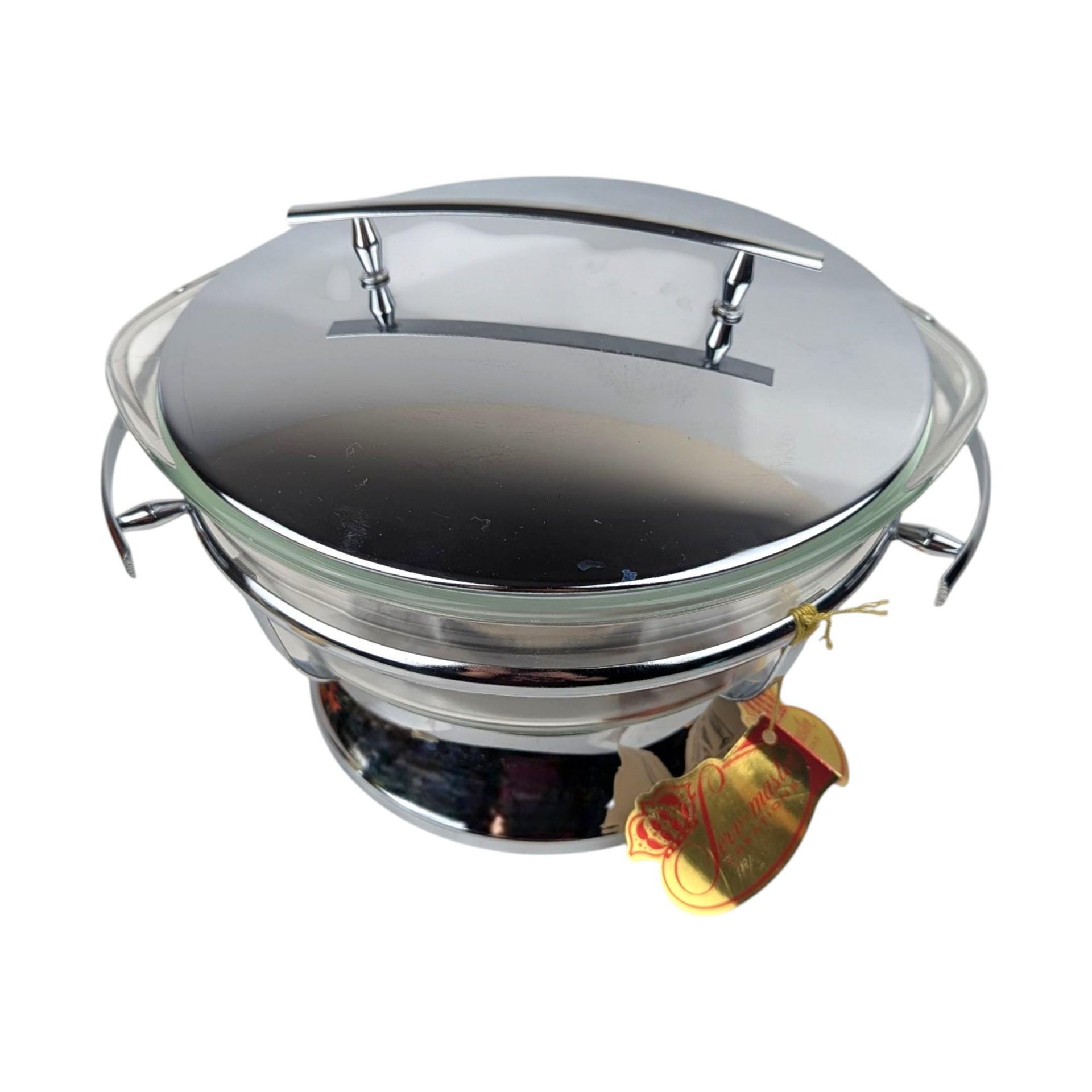 Vintage Serv Mate 2-Quart Covered Casserole & Warmer