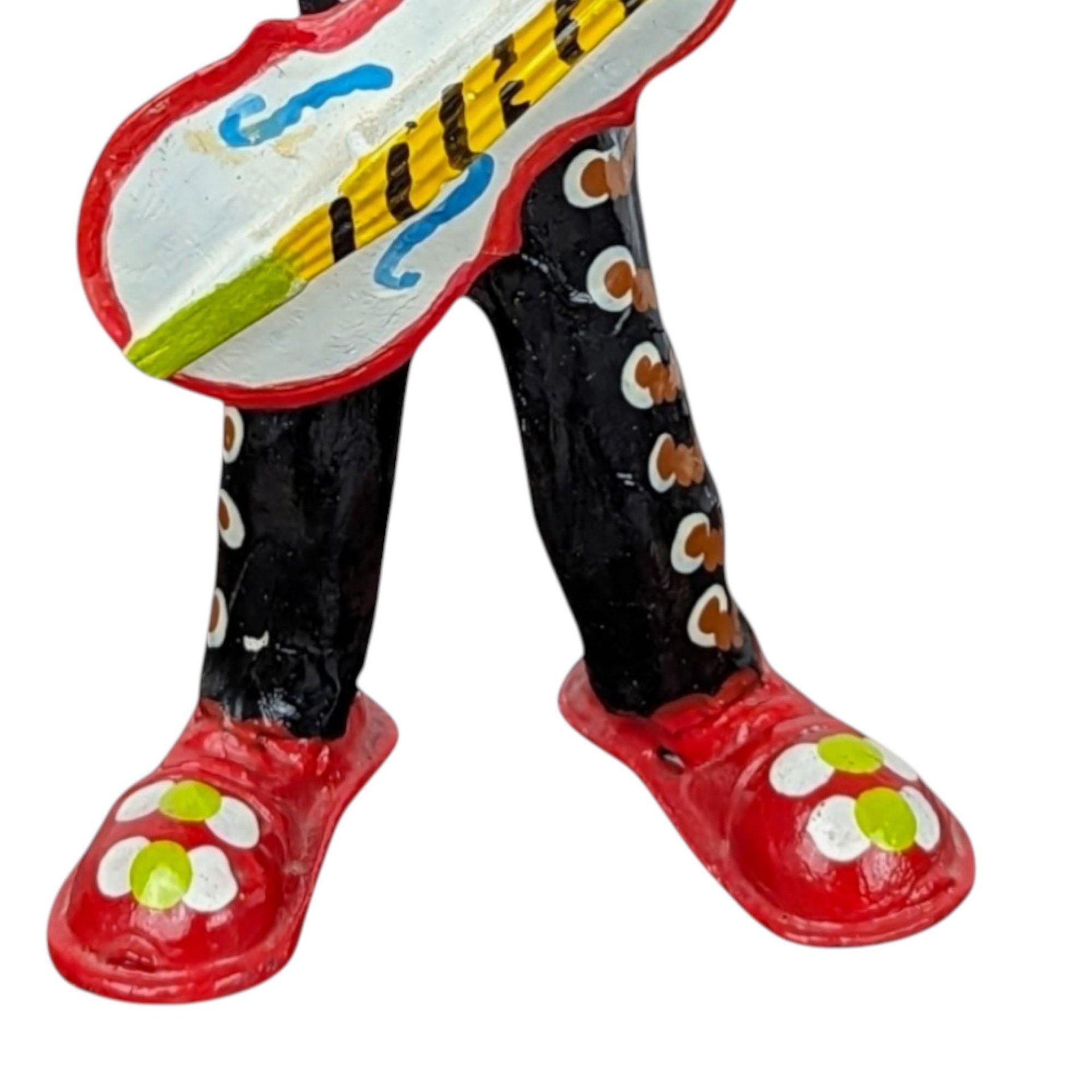 Vintage Paper Mache Clown with Instrument