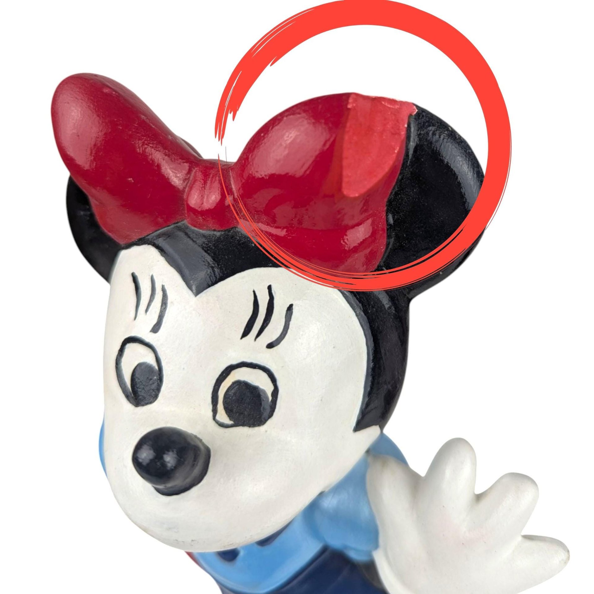 Vintage Mickey and Minnie Mouse Hand Painted Figures