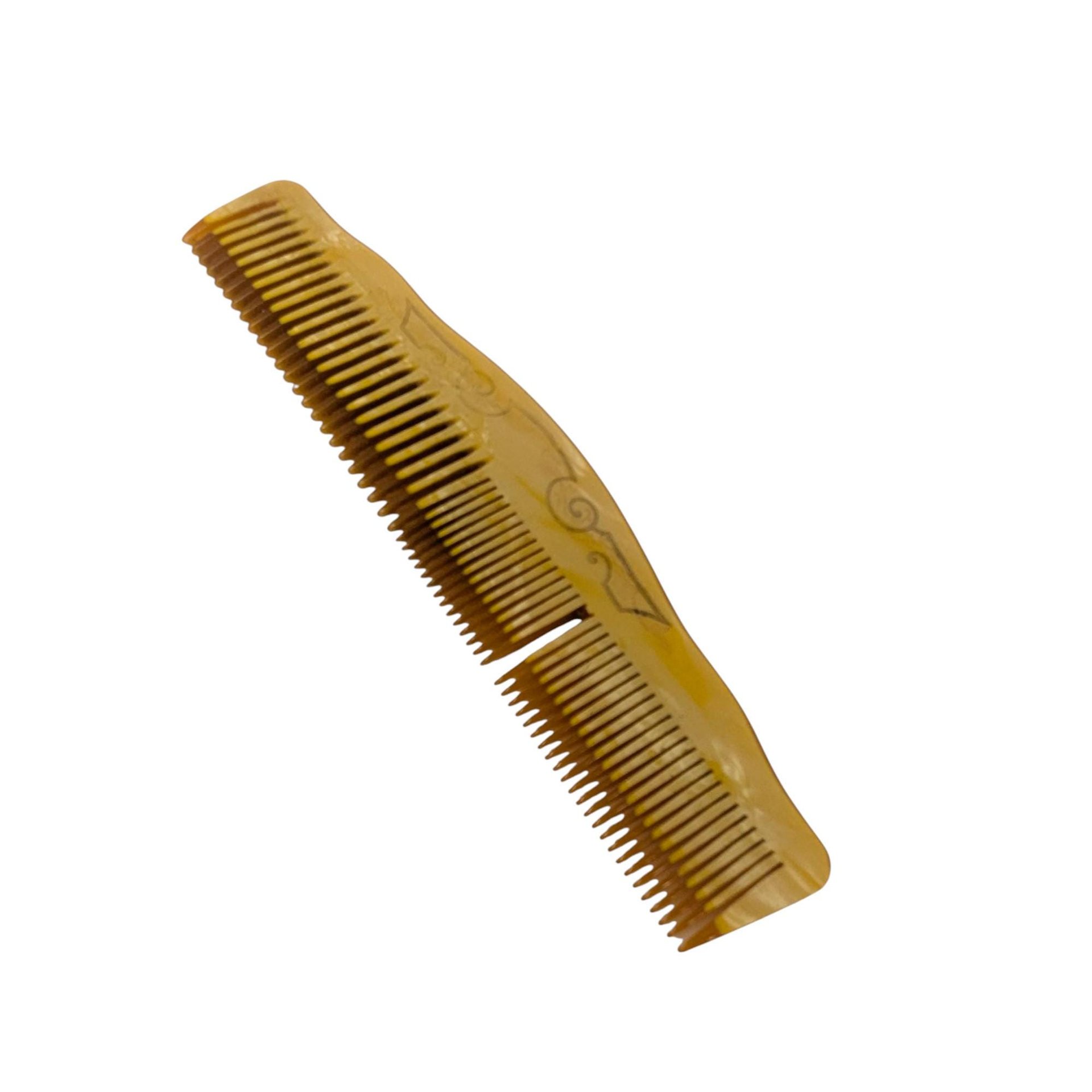 Vintage Three-Piece Amber Celluloid Vanity Set