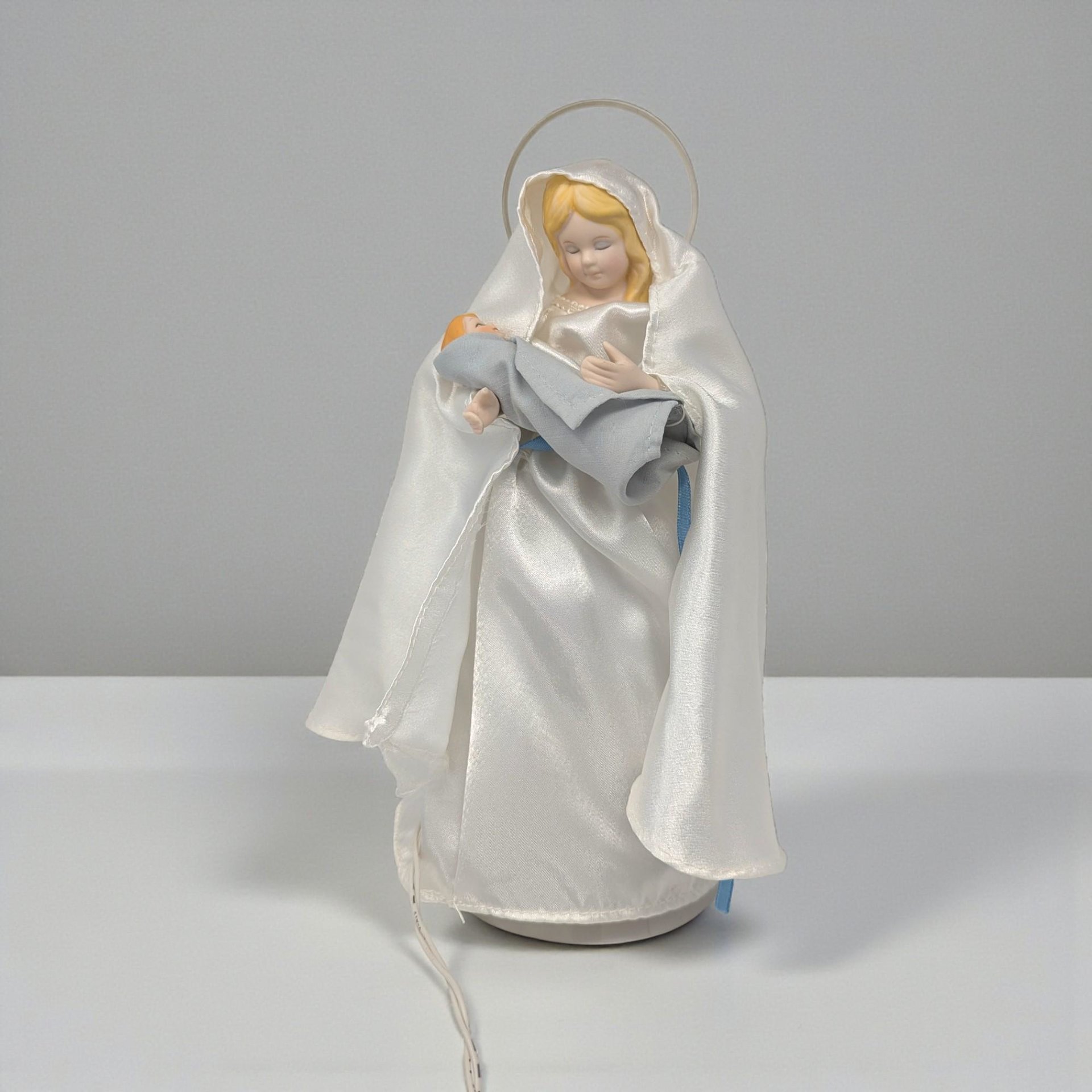1965 Light Up Mary and Baby Jesus Tree Topper