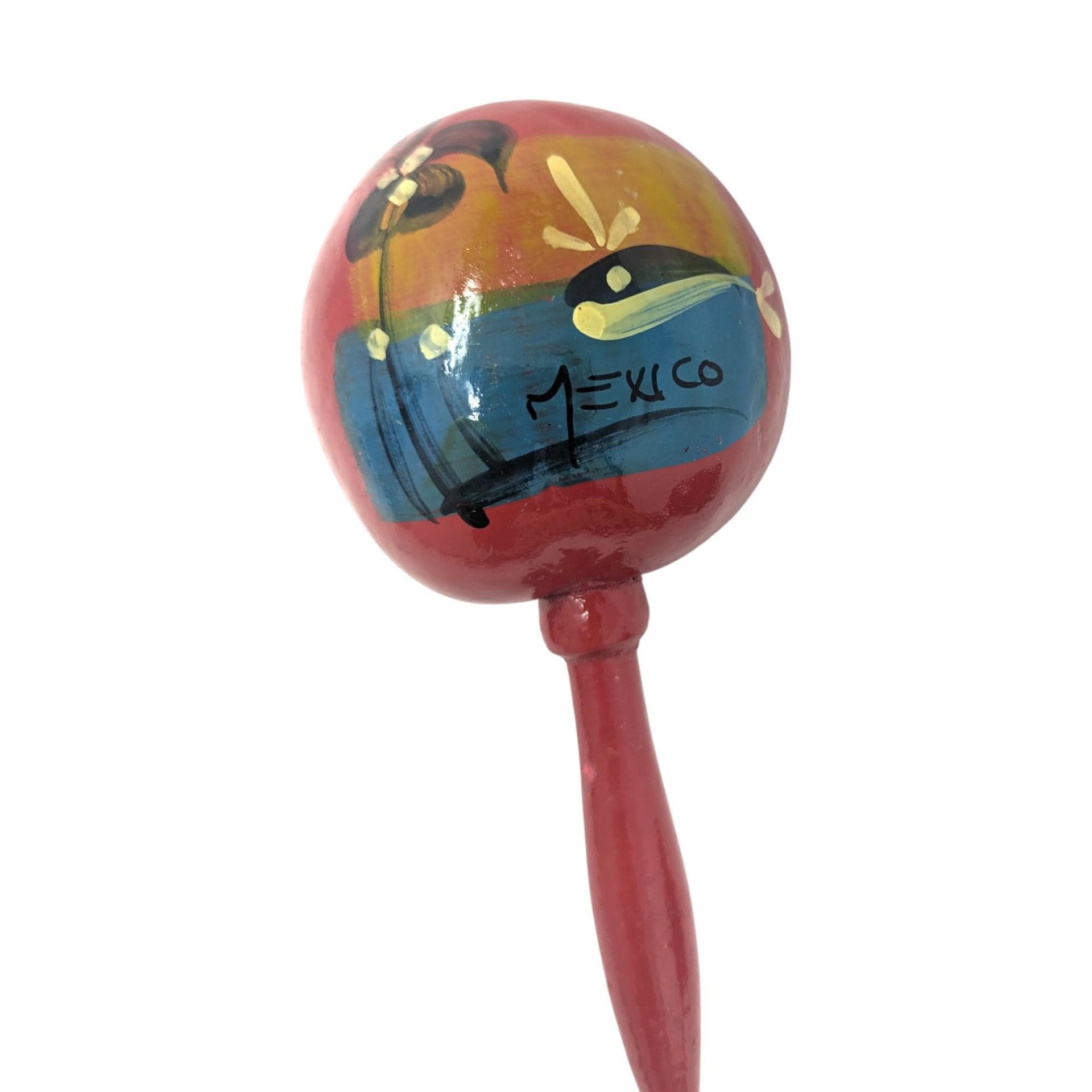 1970s Handpainted Mexican Maracas Pair