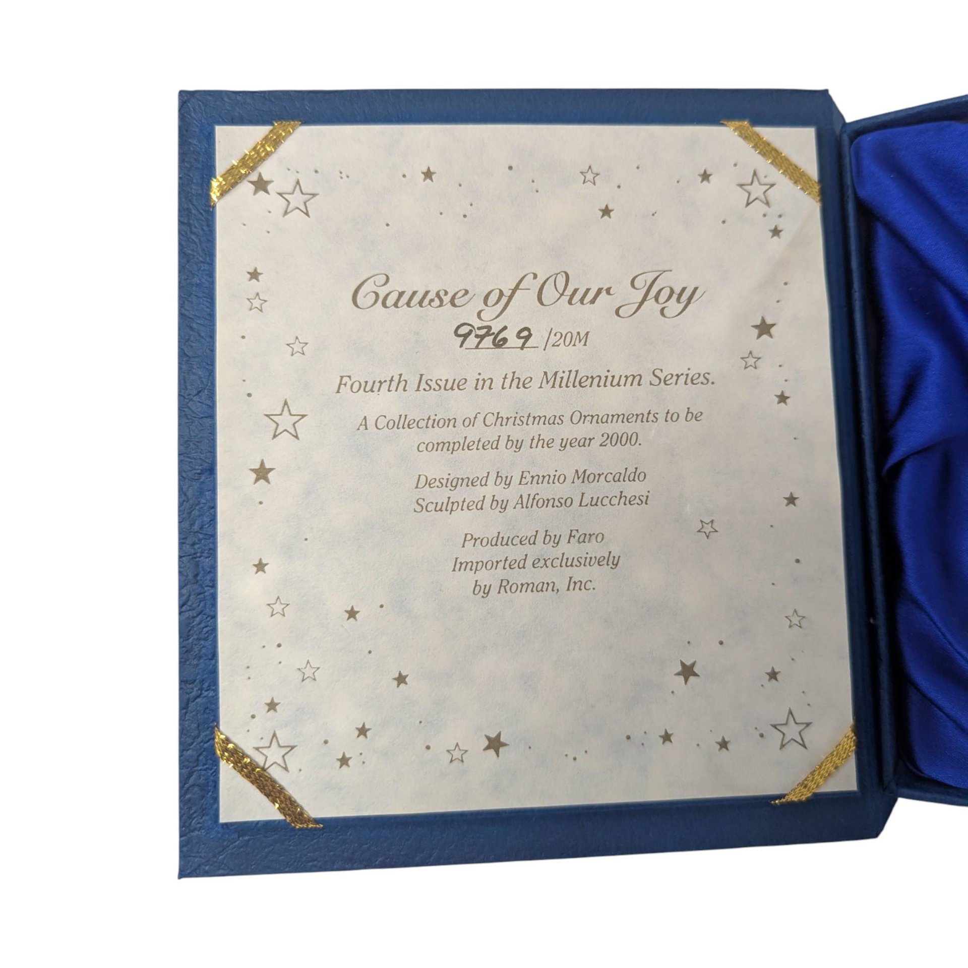 2000 Roman Cause of Our Joy Millennium Series Ornament