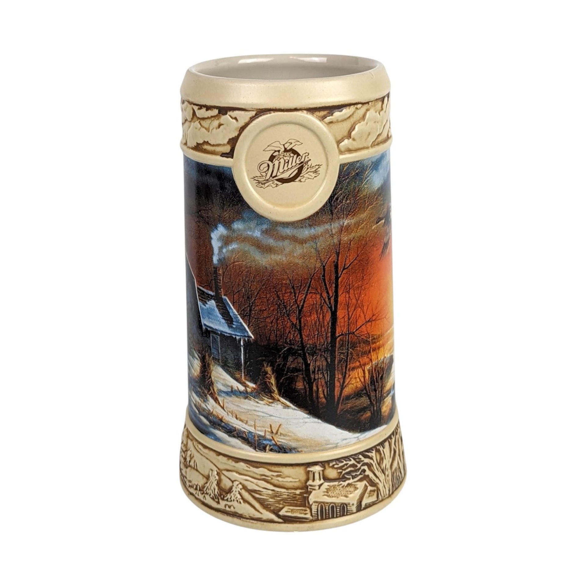 Vintage Miller Beer Winter Collection, Tray and Mug