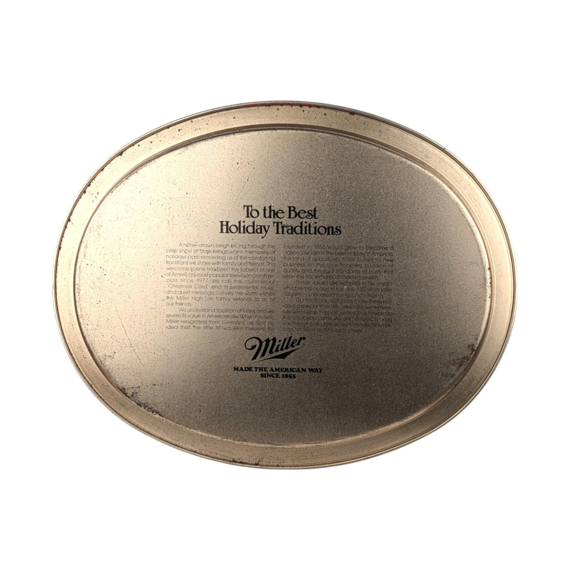 Vintage Miller Beer Winter Collection, Tray and Mug