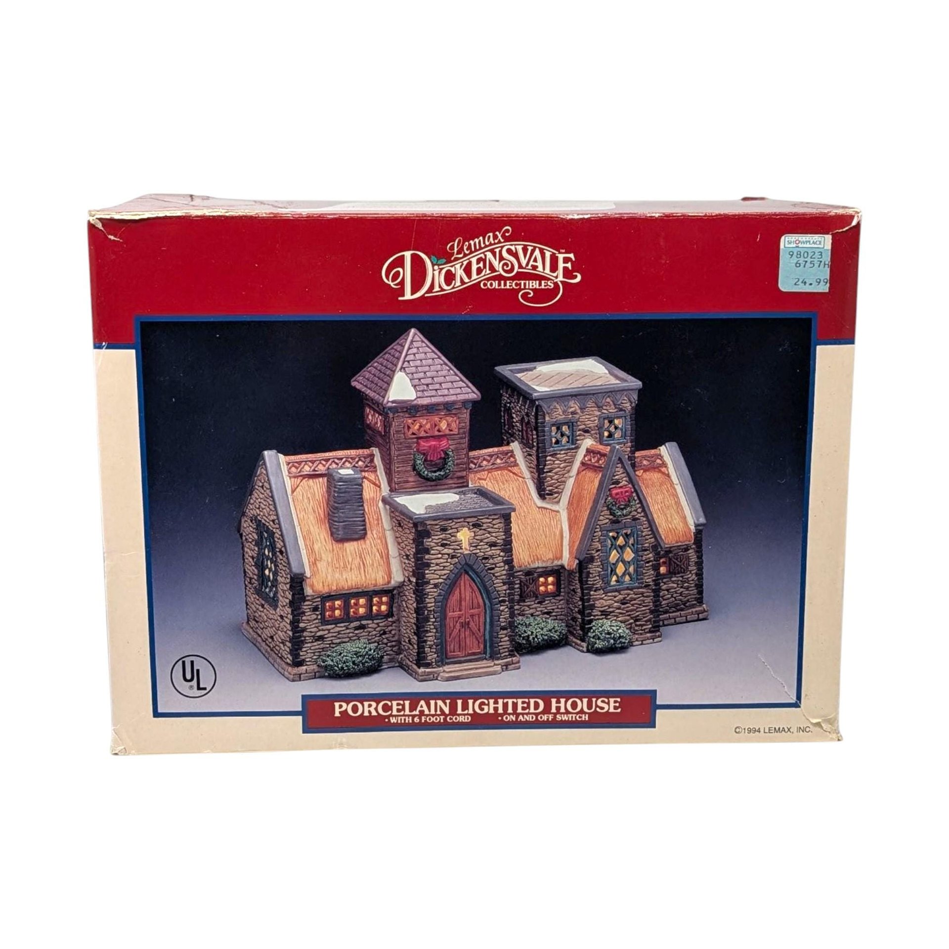 1991 Lemax Porcelain Lighted Village Church