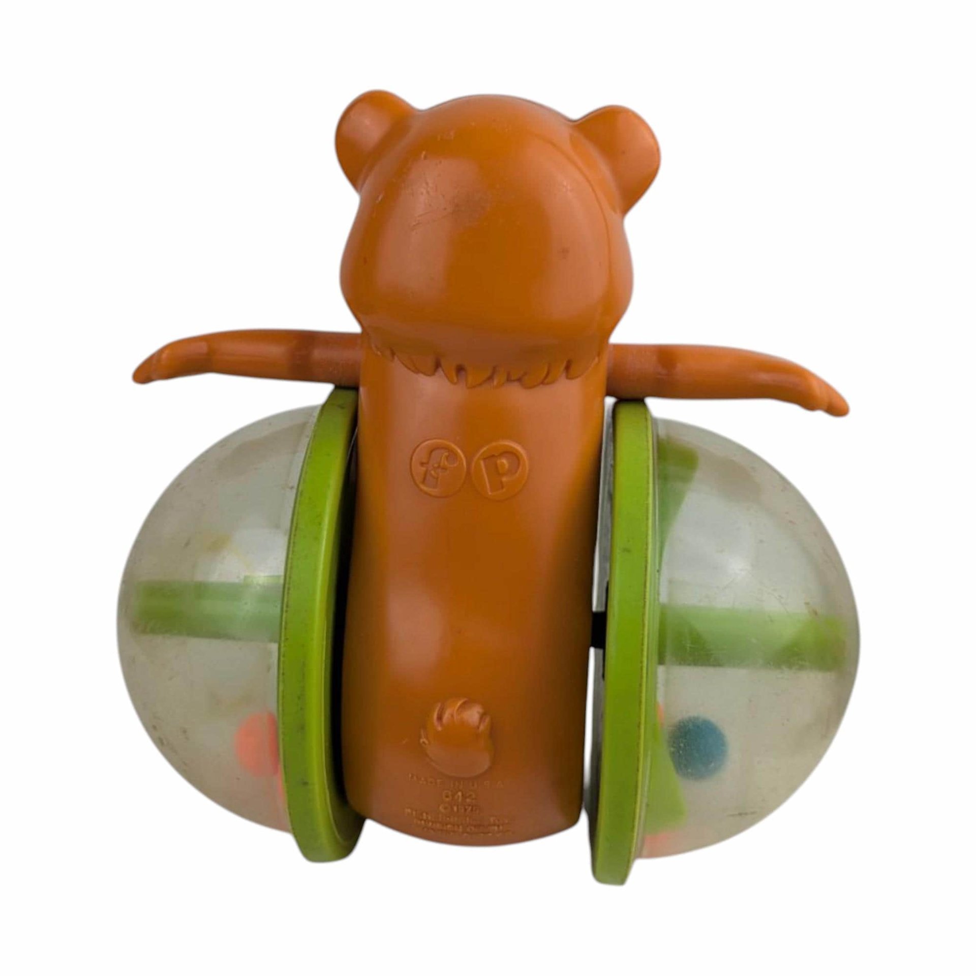 1979 Fisher Price Bob Along Bear Pull Toy