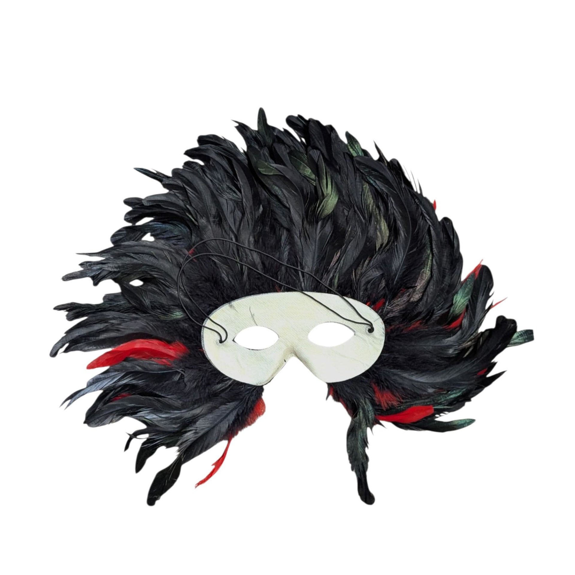 Vintage Feathered Mardi Gras Mask