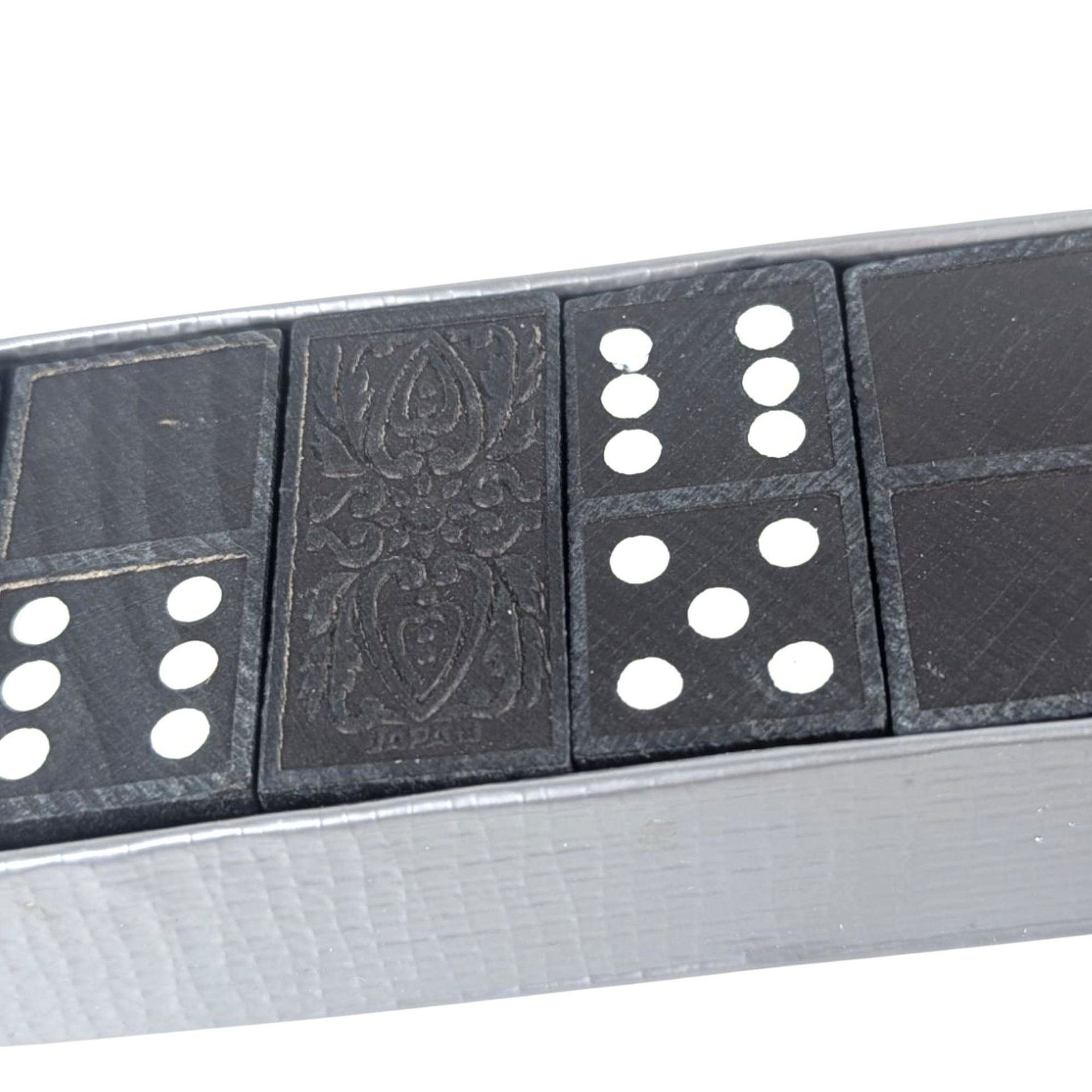 Vintage Wooden Domino Set - Made in Japan