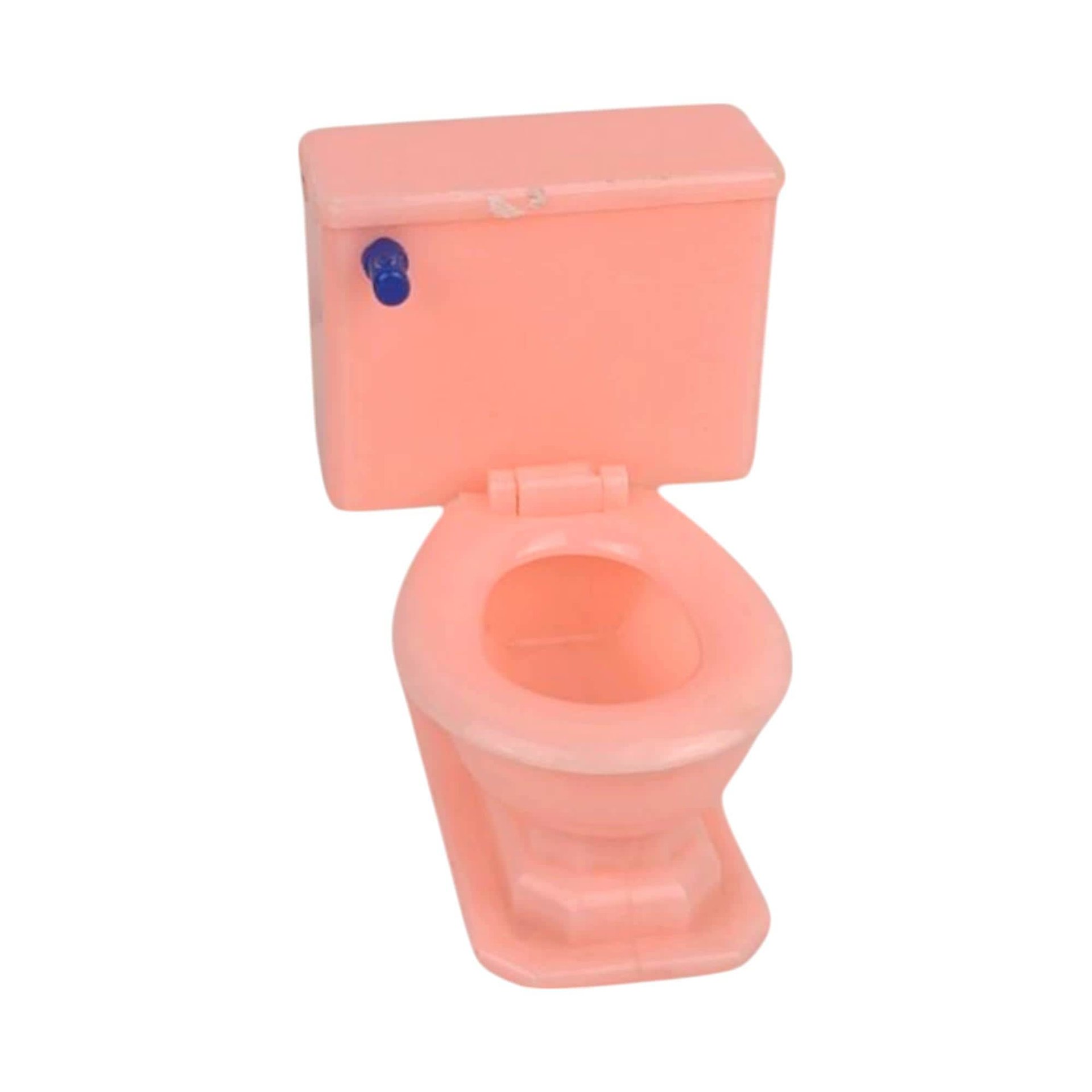 Vintage Renwal Pink Dollhouse Bathroom Suite