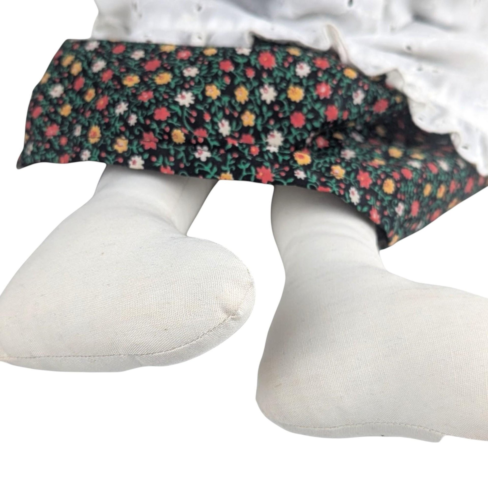 1970s Barbara Lorin Folk Art Porcelain Doll Pair