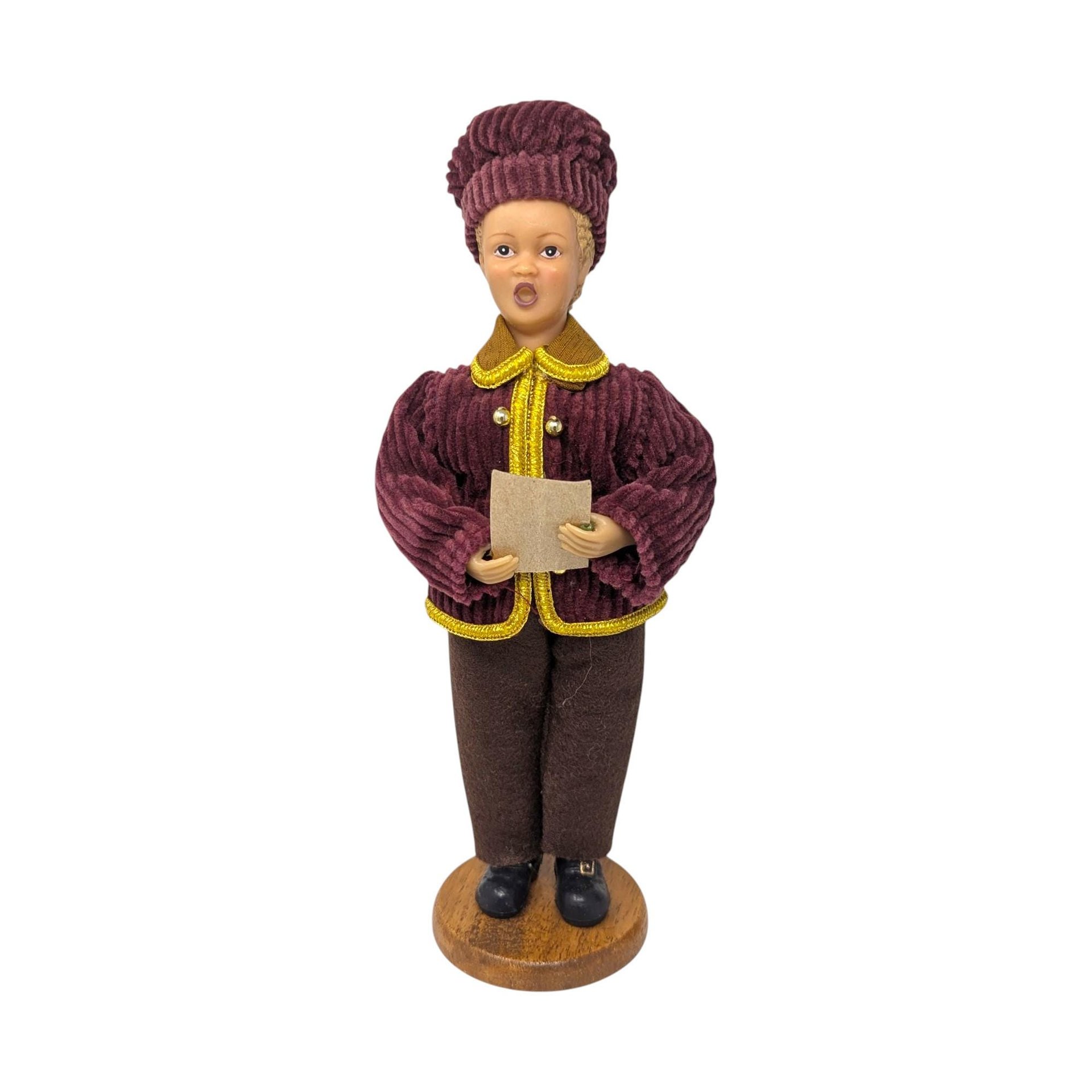 Vintage Christmas Caroler Figurine Pair