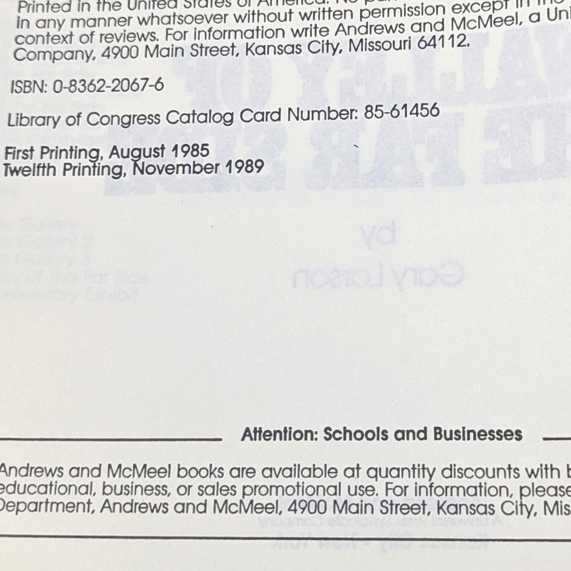 1985 Valley of the Far Side by Gary Larson Softcover