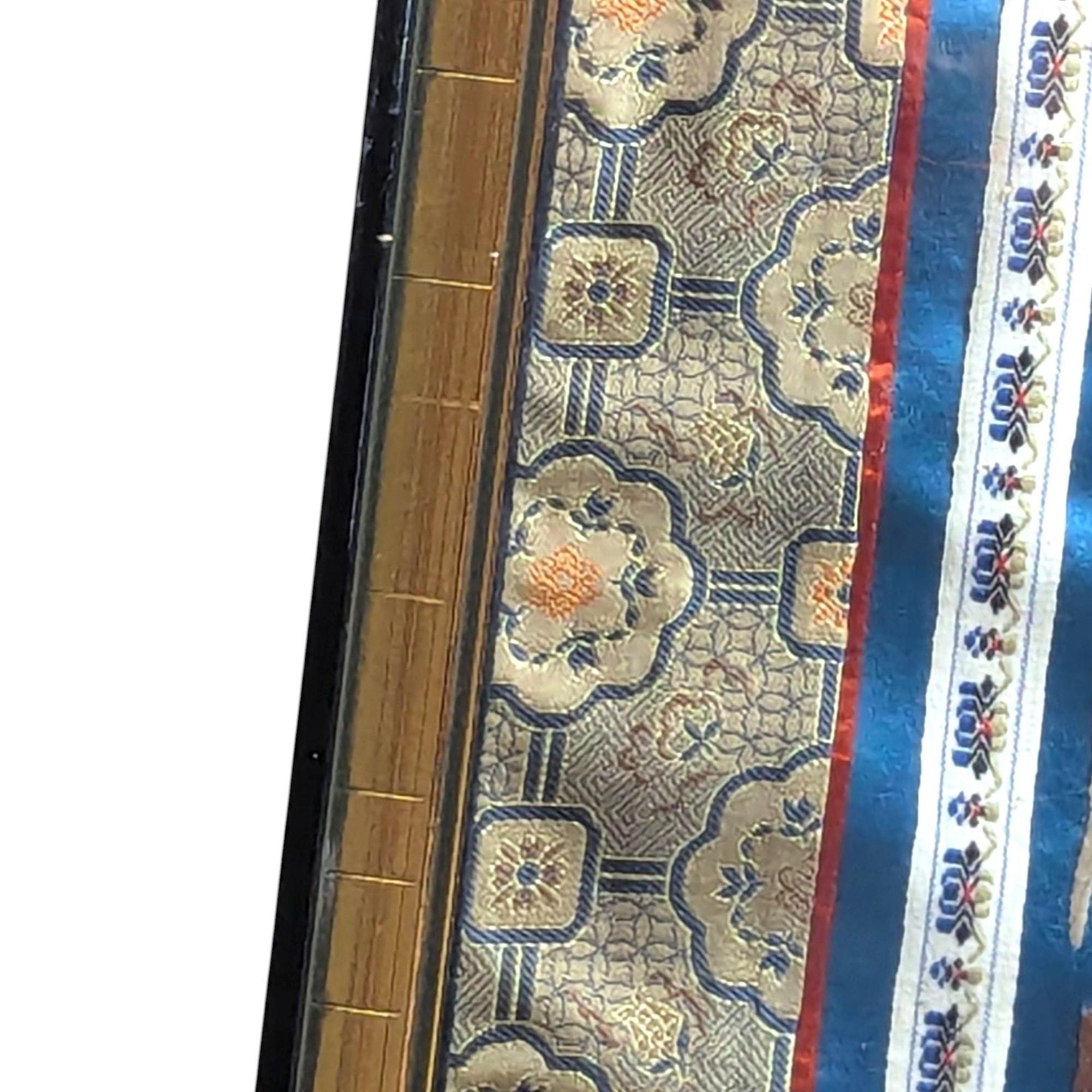 Vintage Asian Silk Framed Wall Art