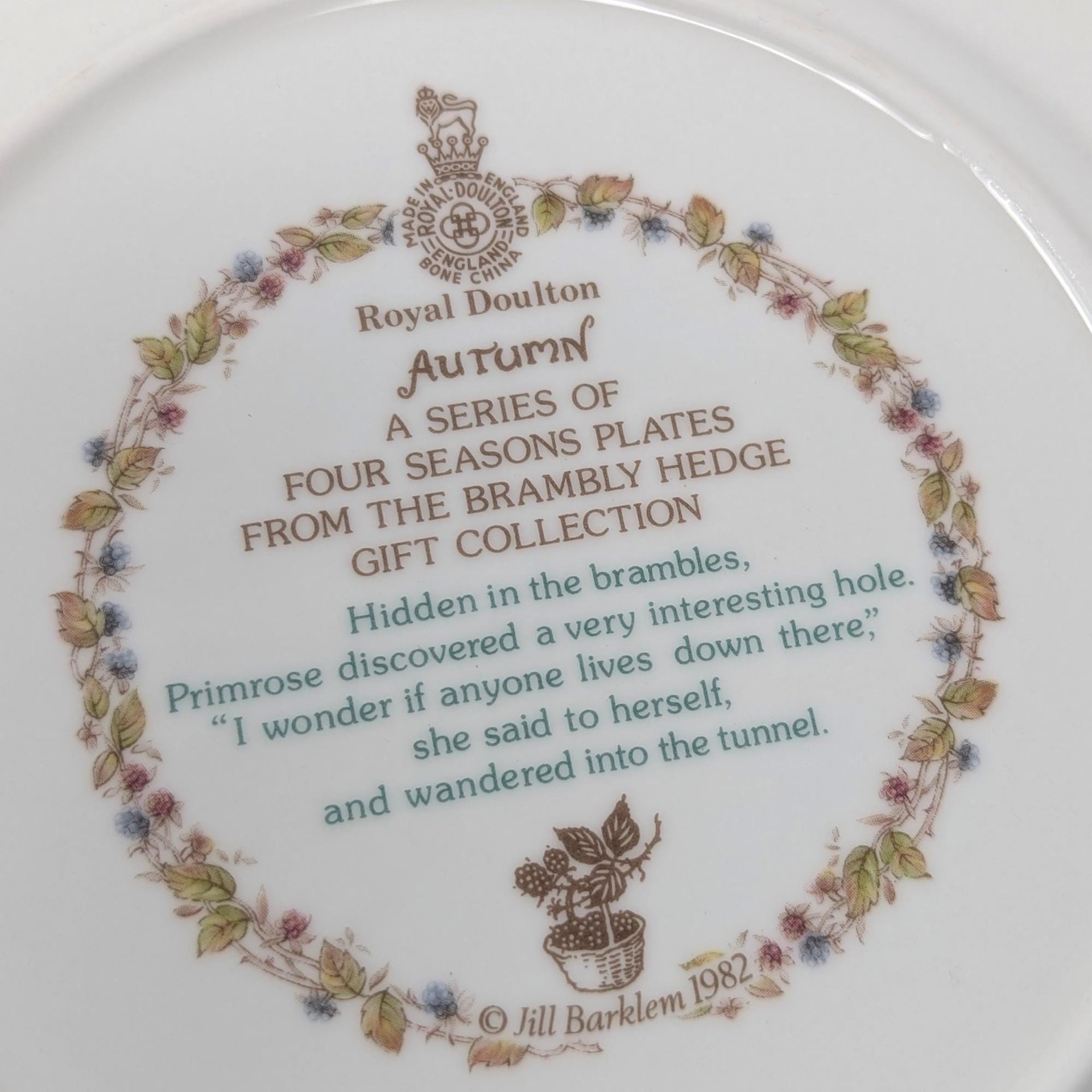 1982 Royal Doulton Brambly Hedge Autumn Set