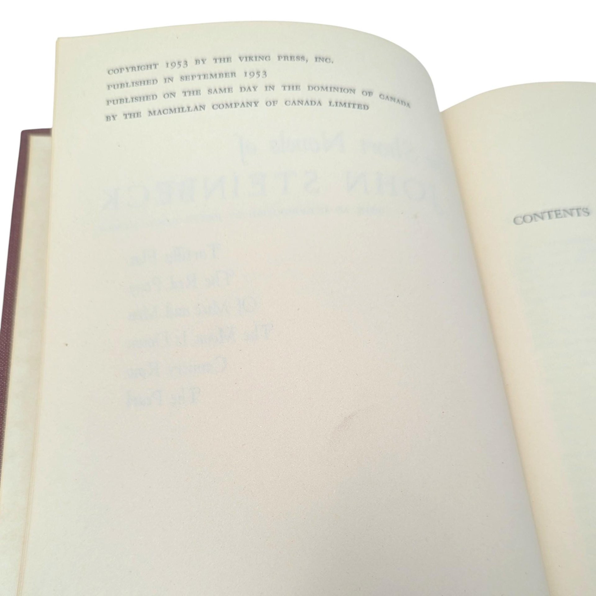 1953 The Short Novels of John Steinbeck Hardcover