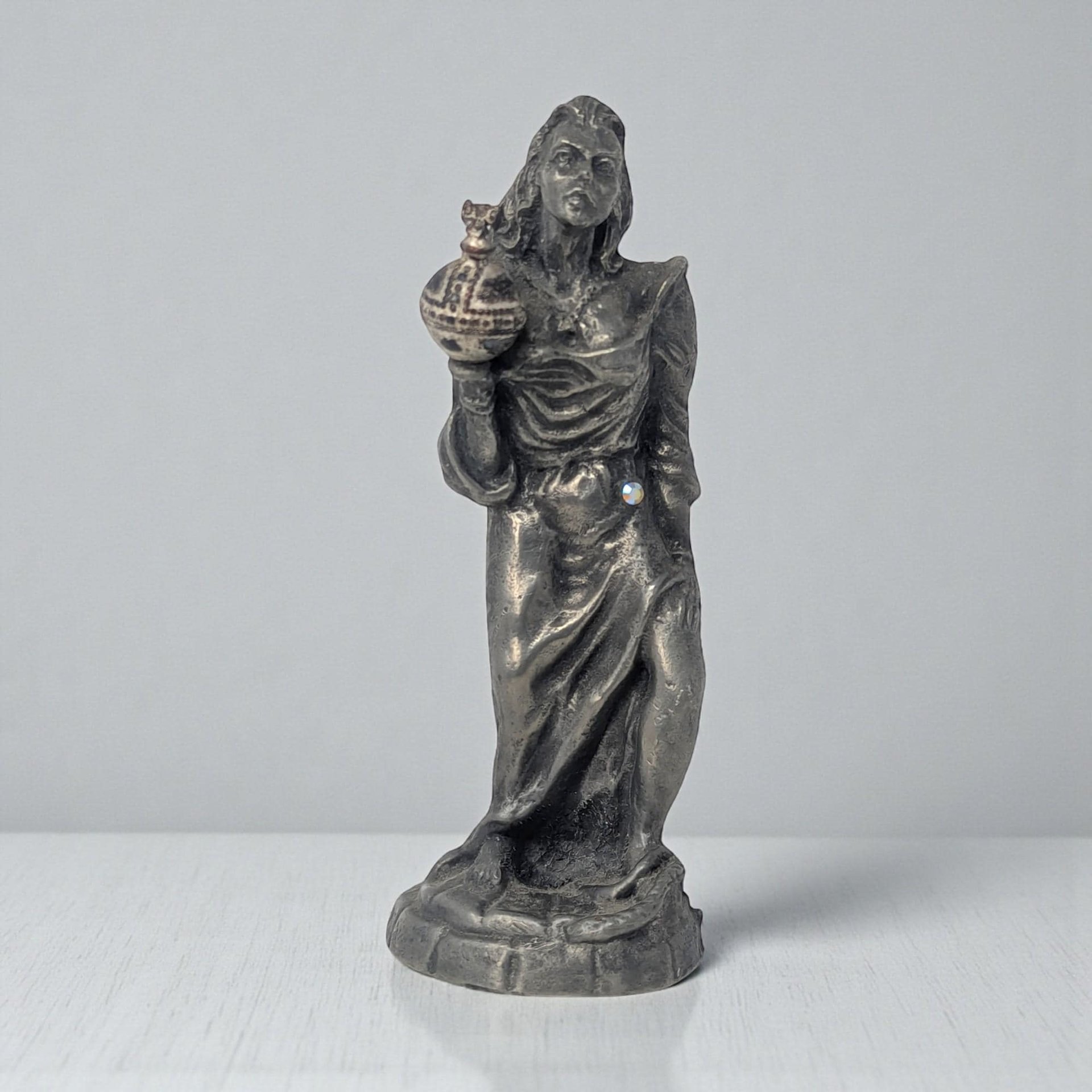 Vintage Michael Ricker Pewter Female Form Figurine