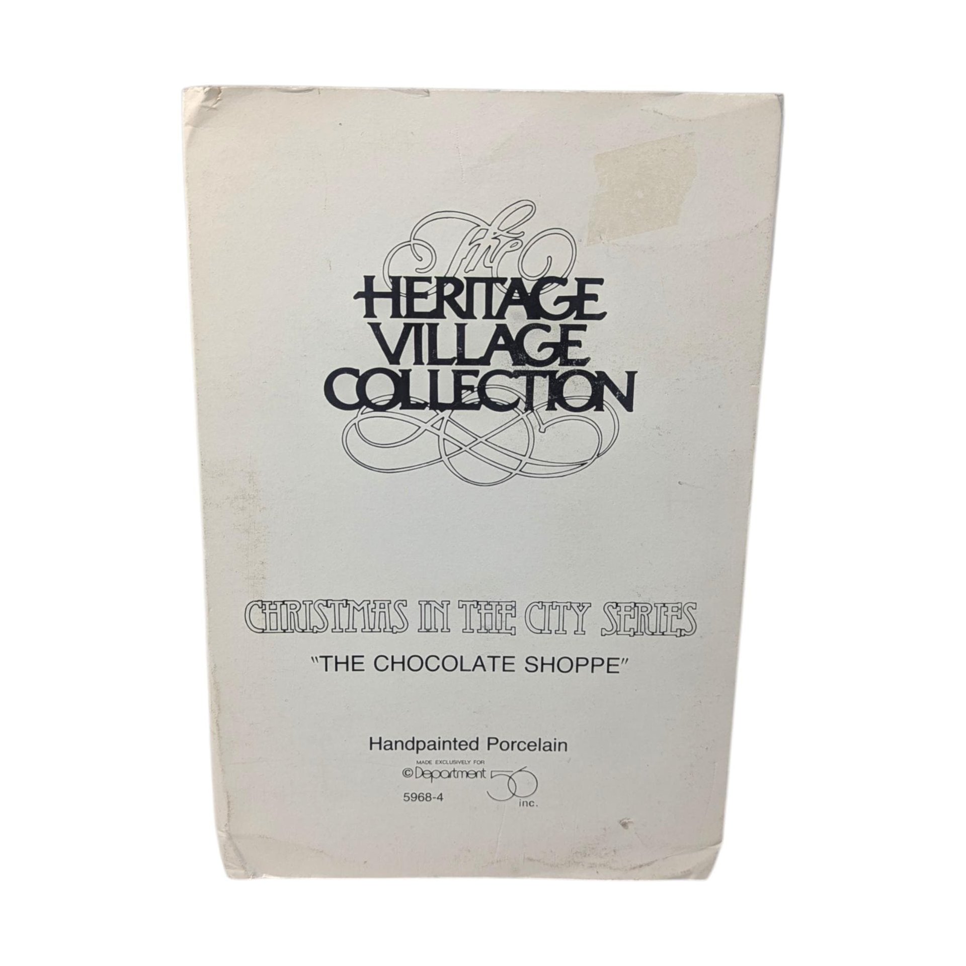 1993 Dept 56 The Chocolate Shoppe Christmas in the City