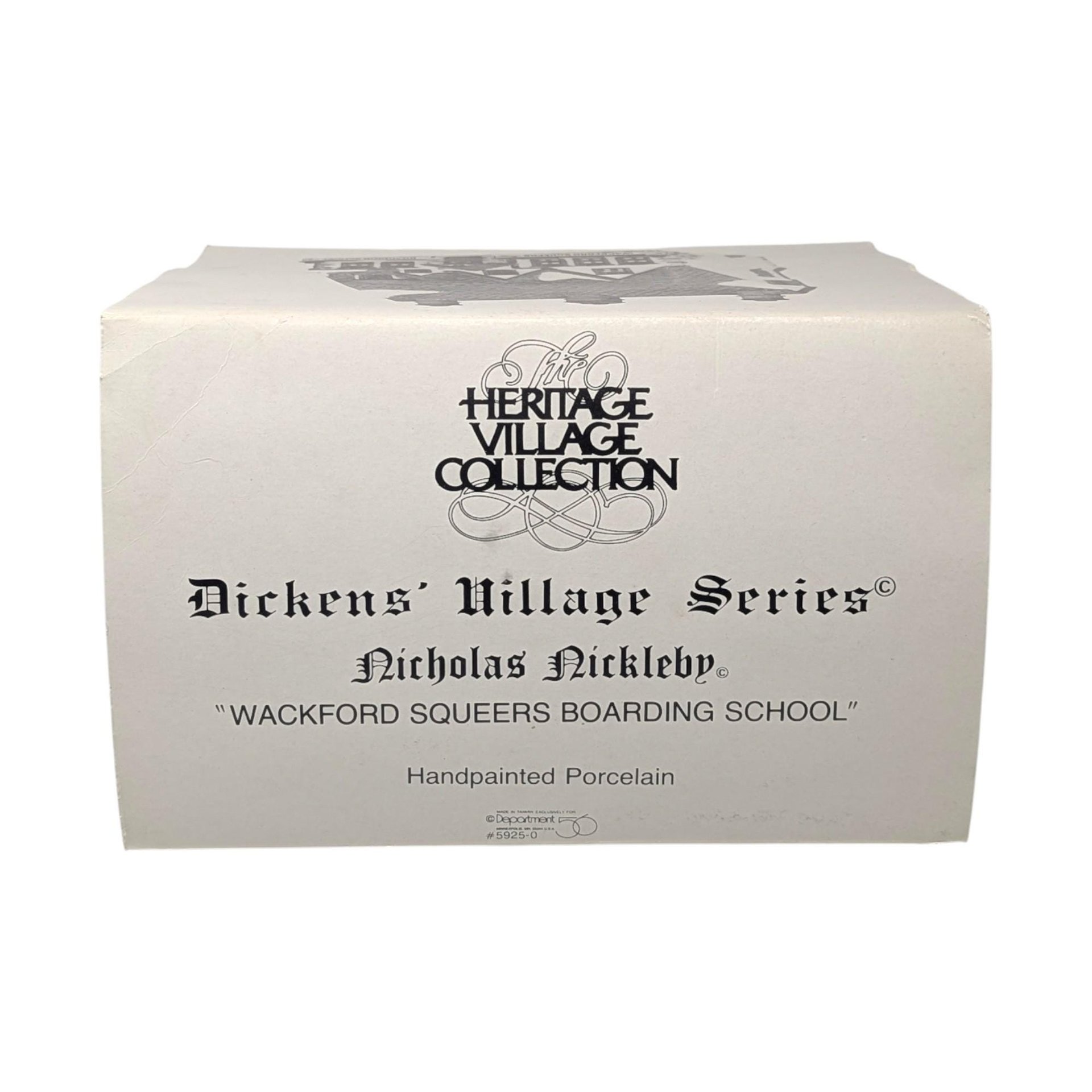 1988 Dept 56 Wackford Squeers Boarding School