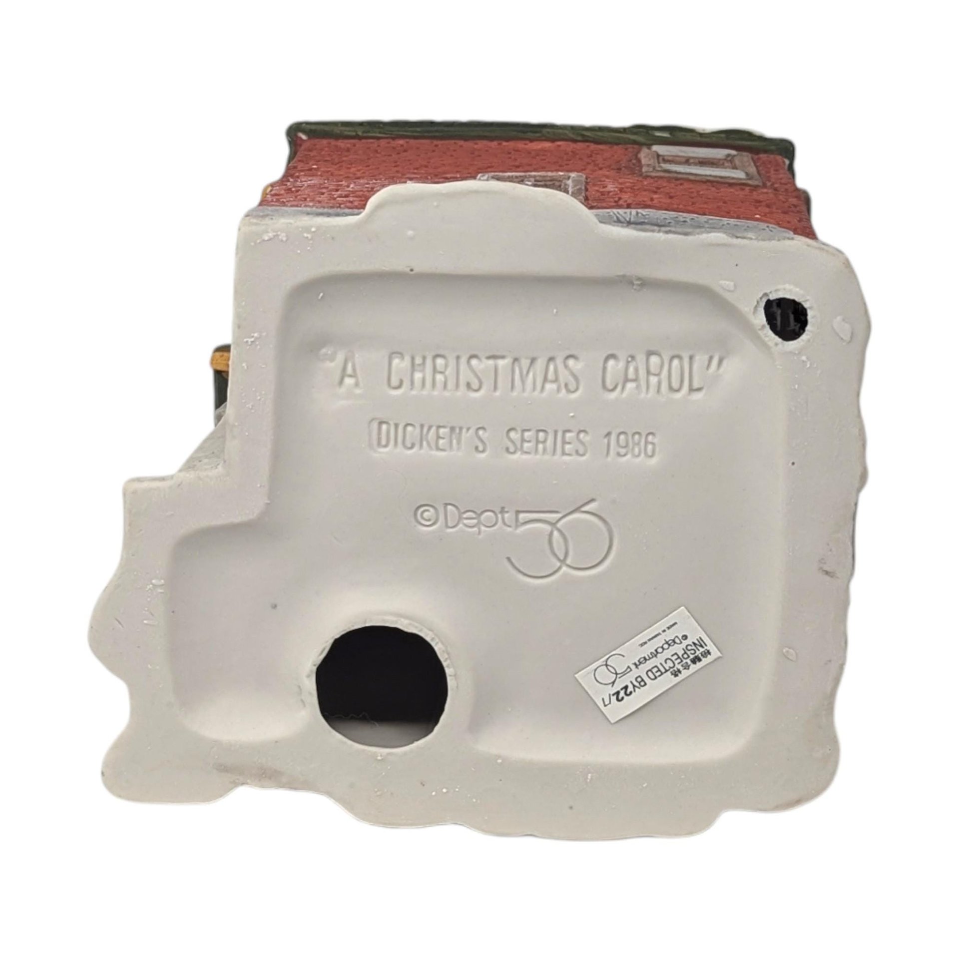 1986 Dept 56 Fezziwig's Warehouse Dickens Village