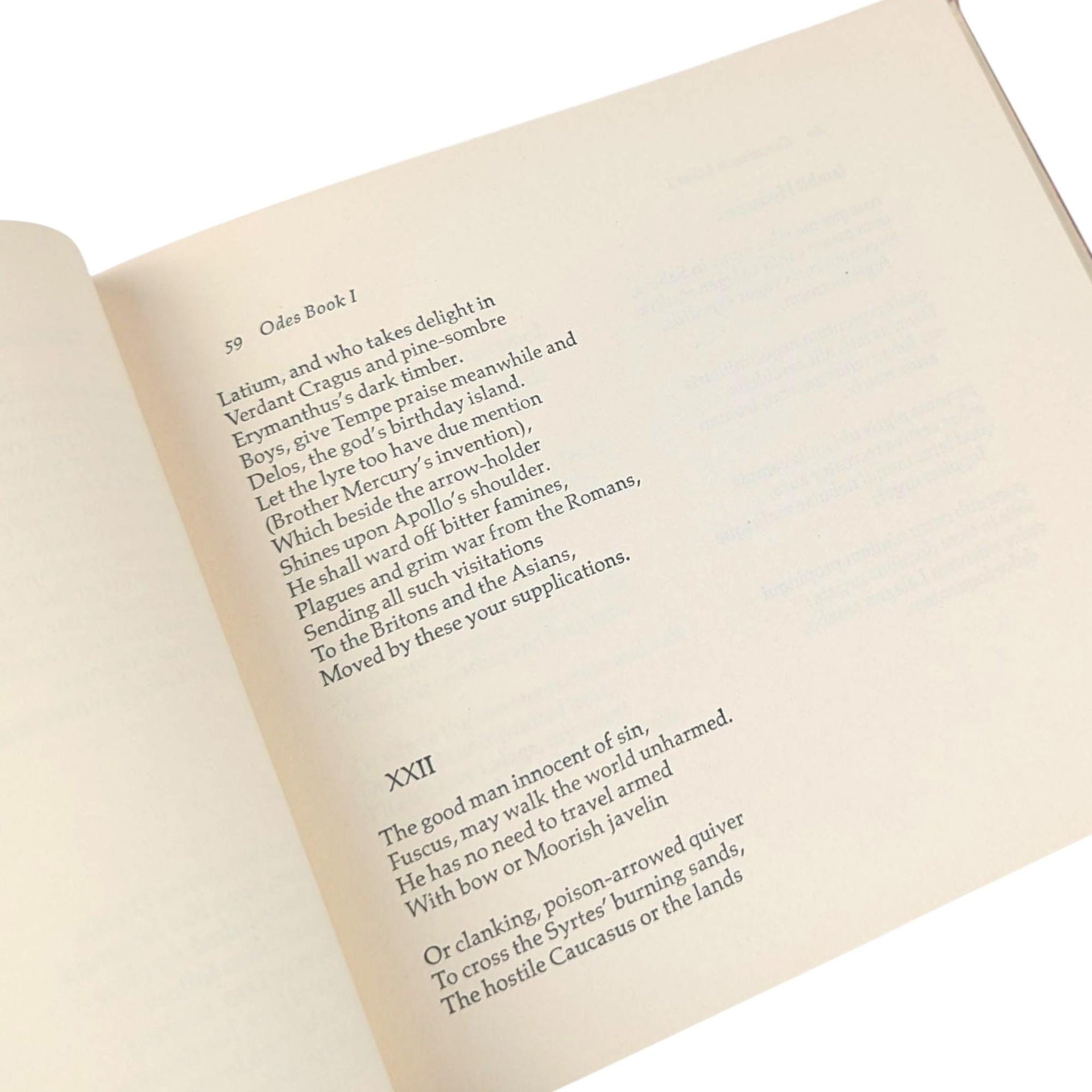 1963 'The Odes of Horace' Hardcover Book