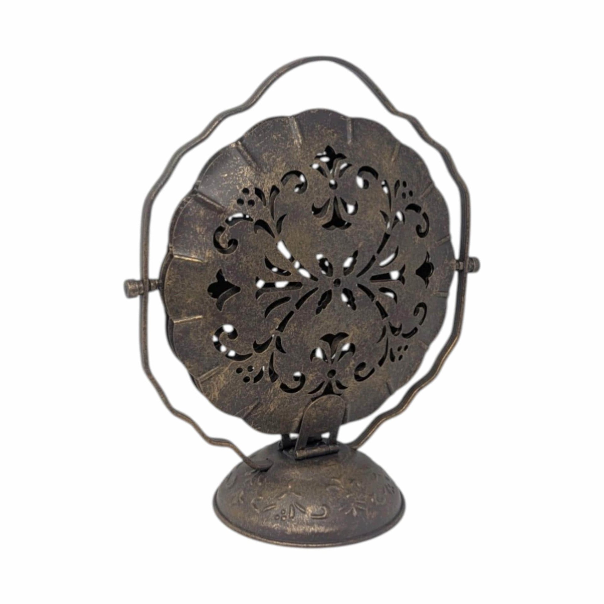 Vintage 3-Tier Filigree Metal Server