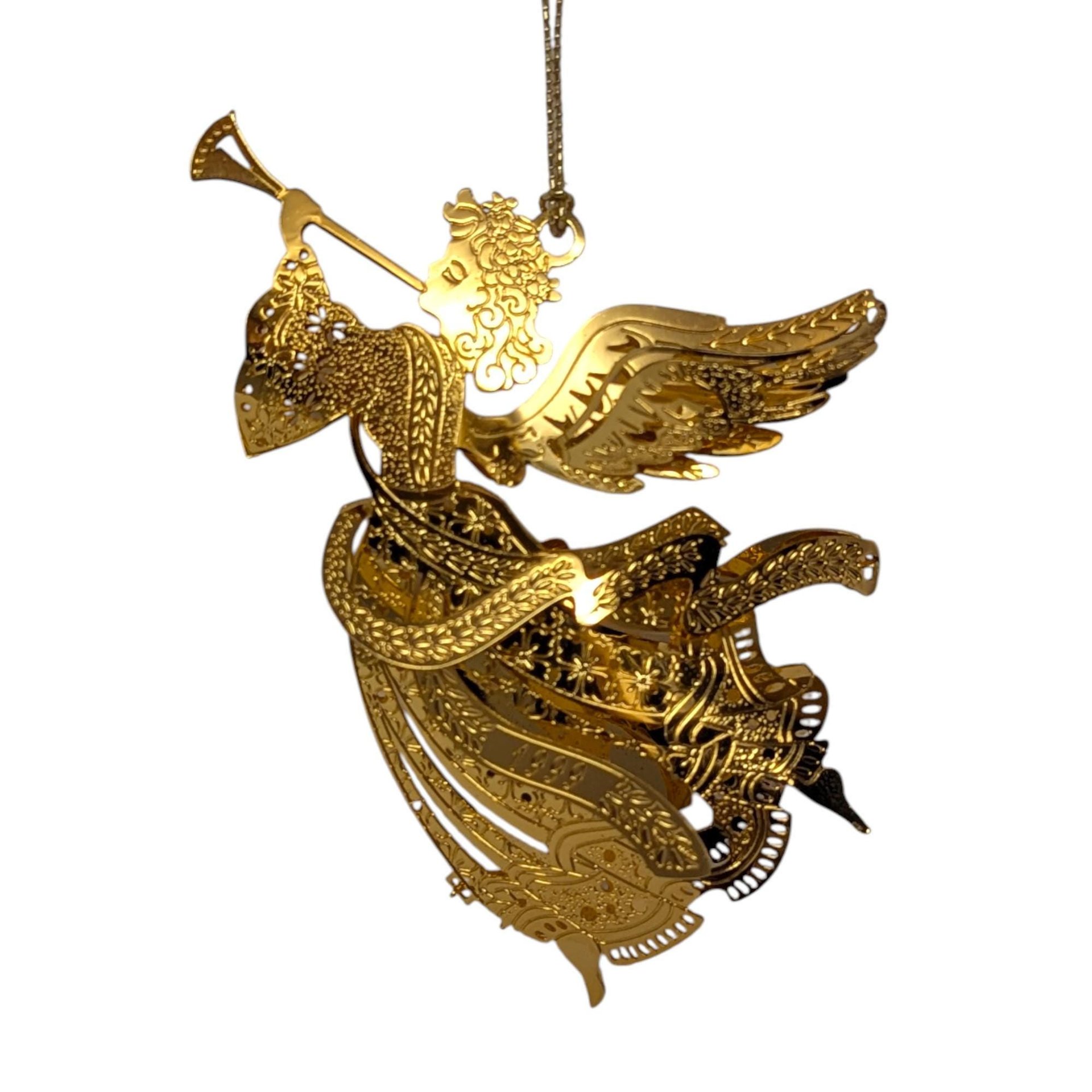 1999 Danbury Mint Millennium Angel Gold Ornament