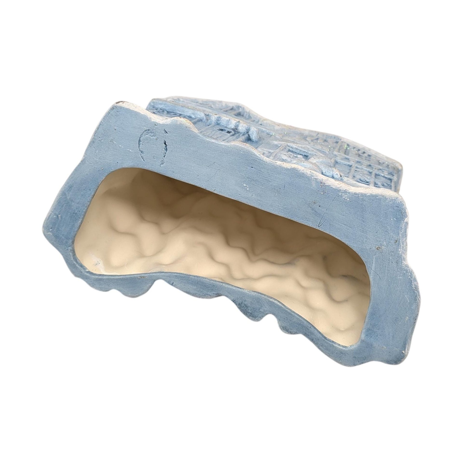 Vintage Hand-Painted Ceramic Christmas Scene