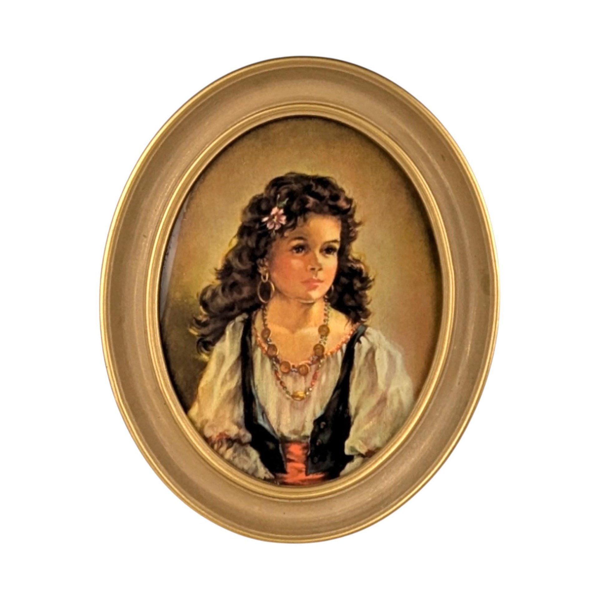 Vintage Ann Allaben Chico and Elena Framed Print Set