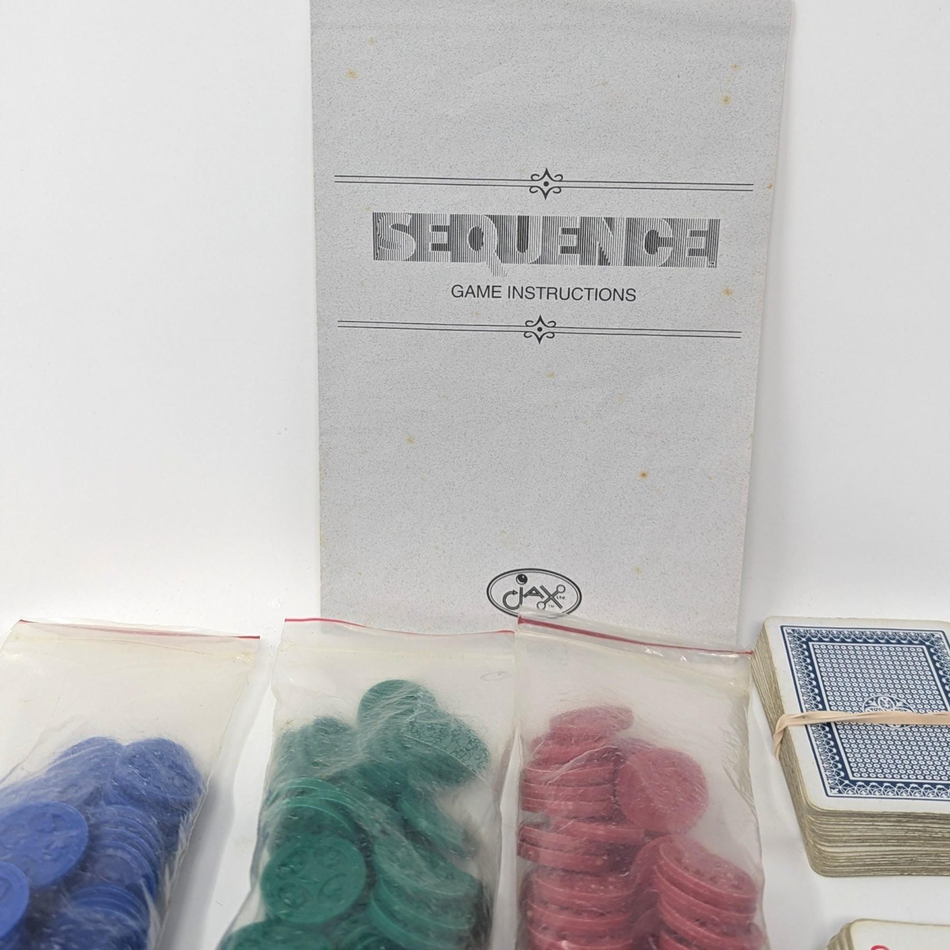 1982 'Sequence' Strategy Board Game: Jax