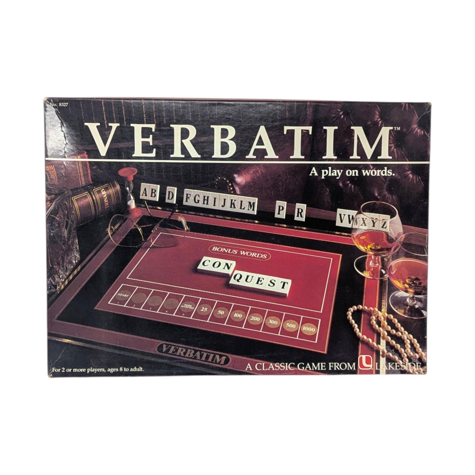 1985 'Verbatim' Board Game: Lakeside