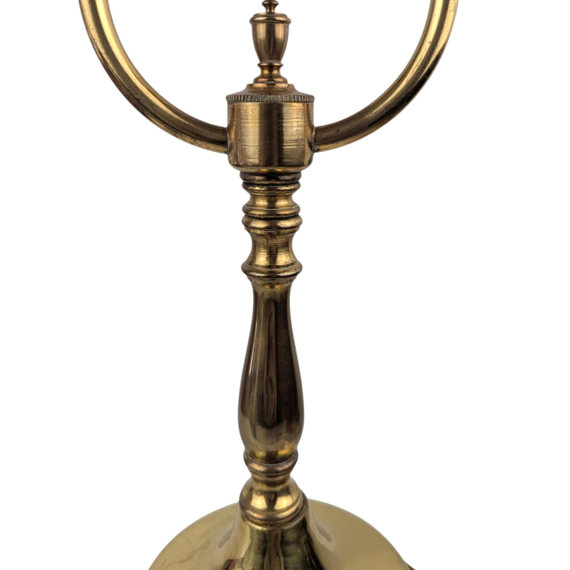 Vintage Double Brass Goose-Neck Table Lamp
