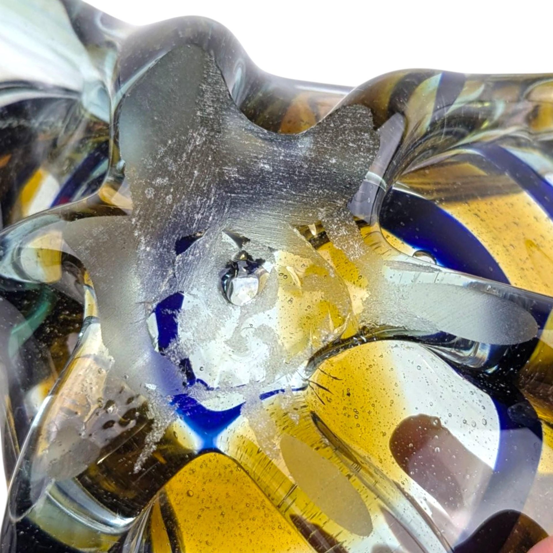 Mid-Century Somerso Art Glass Bowl