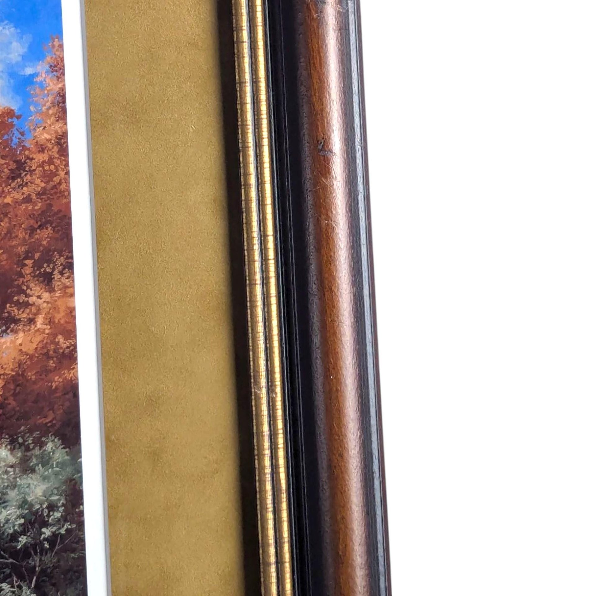 Signed David A. Maass 'Autumn at Baker—Trumpeter Swans' Print