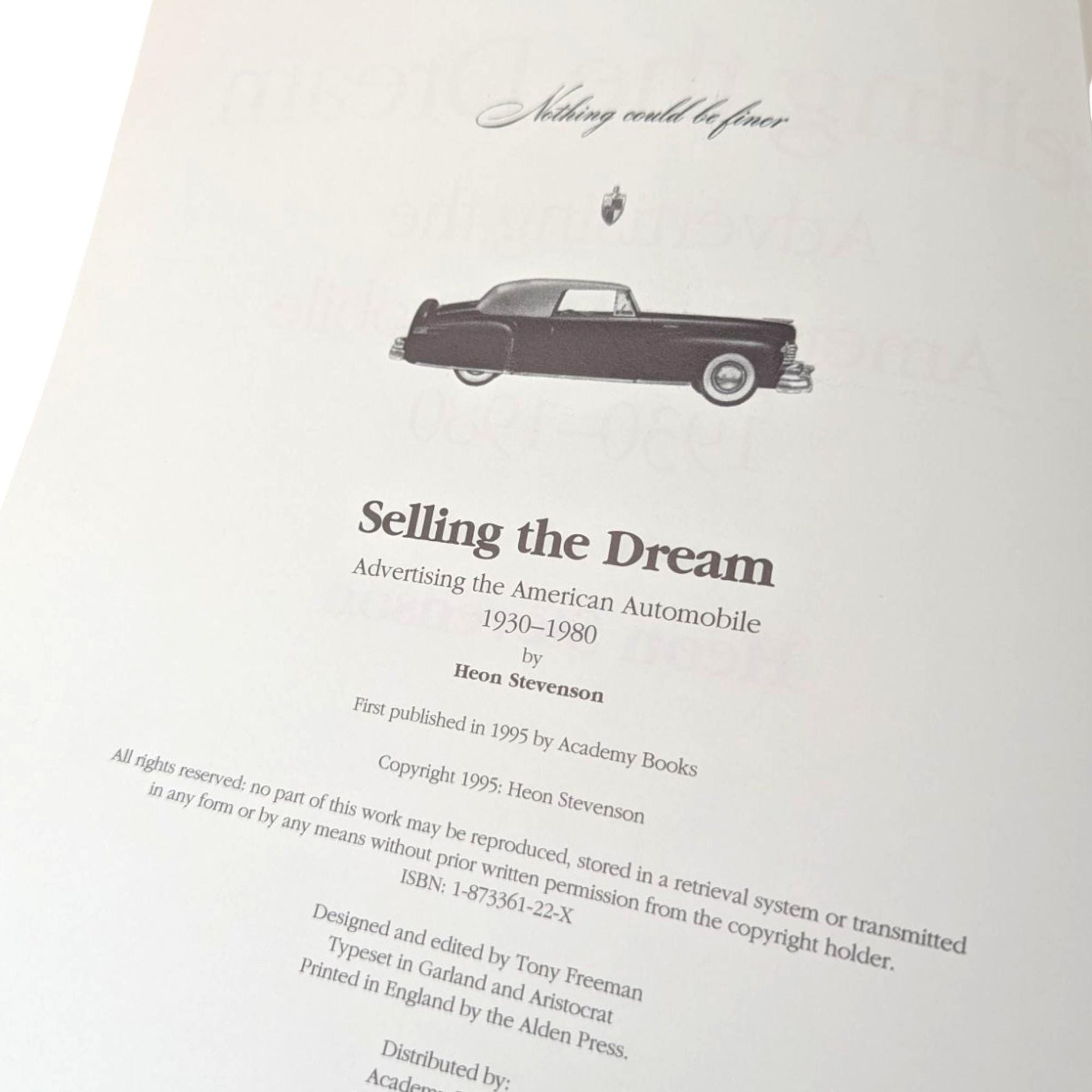 1995 'Selling the Dream' Hardcover Book