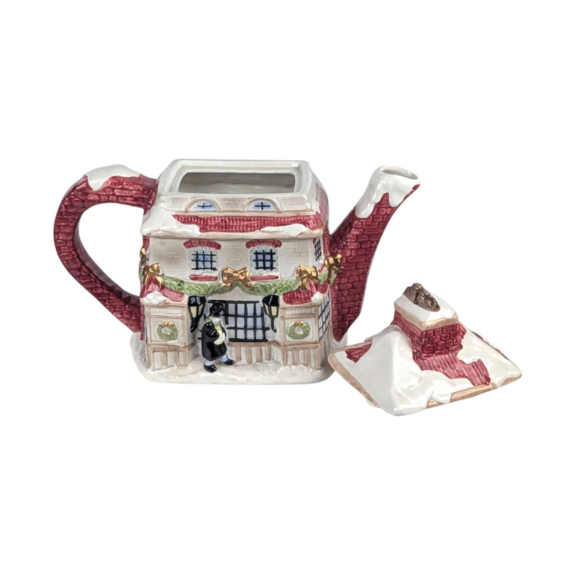 1997 Fitz and Floyd Dickens Ceramic Teapot