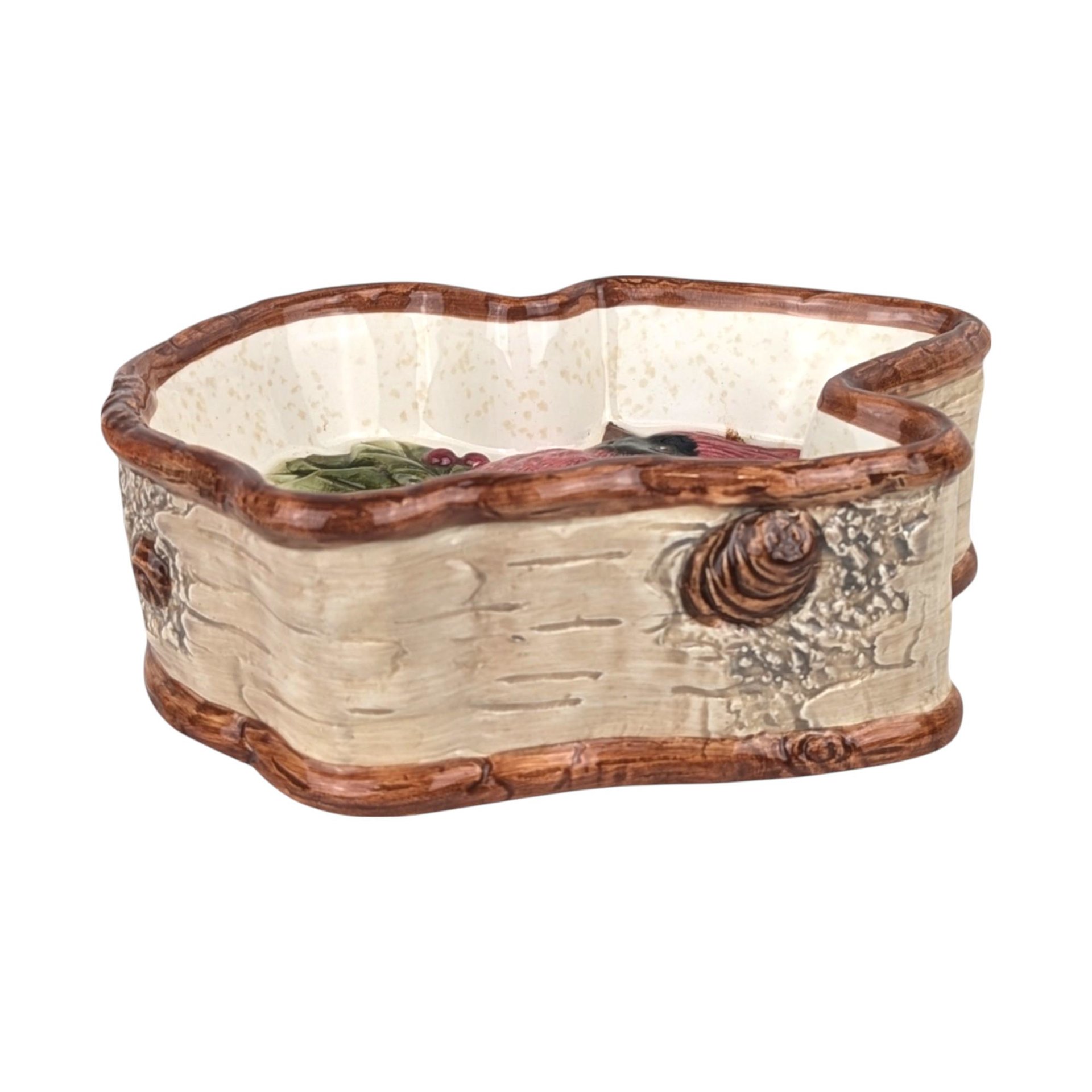 1999 St. Nicholas Square Cardinal Ceramic Candy Dish