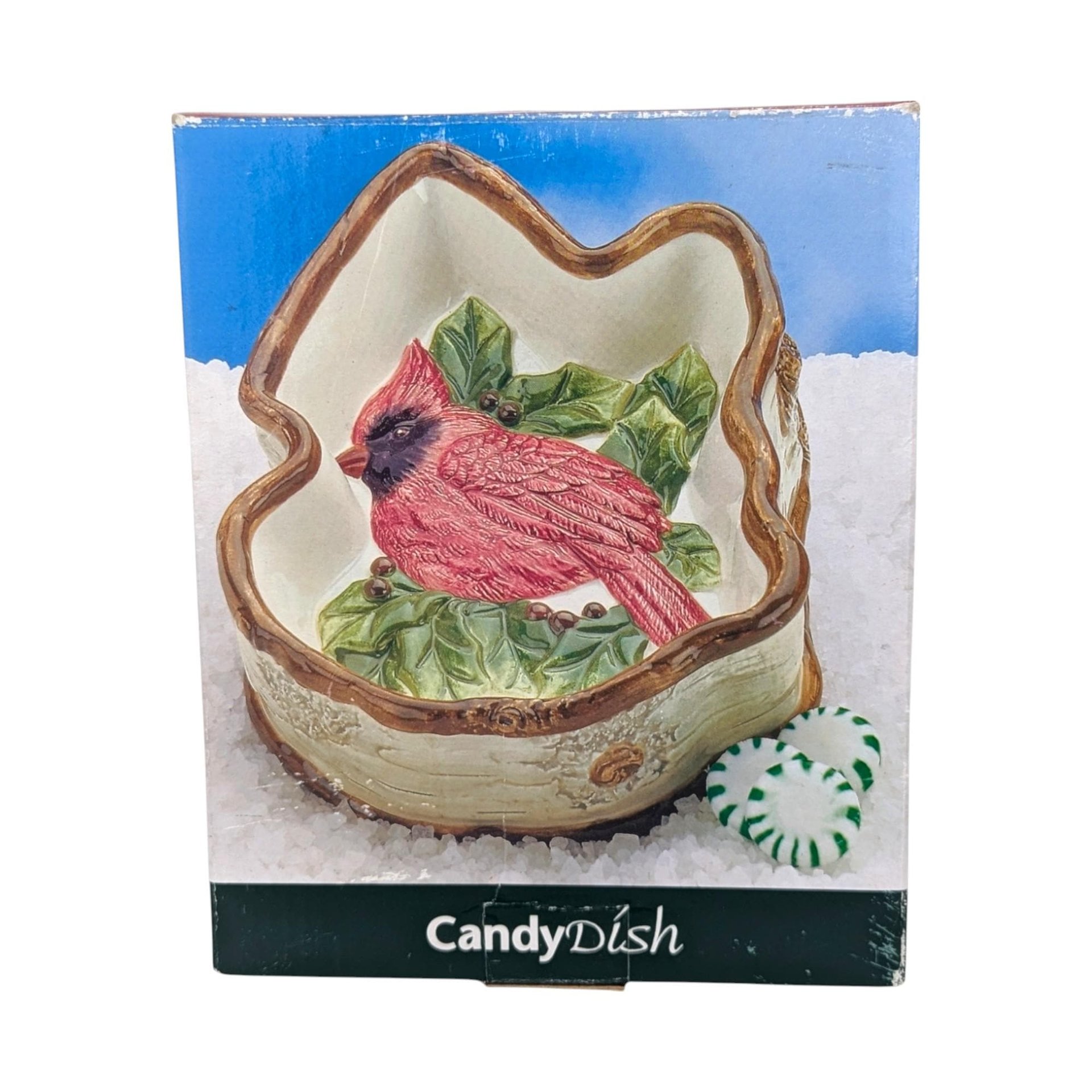 1999 St. Nicholas Square Cardinal Ceramic Candy Dish