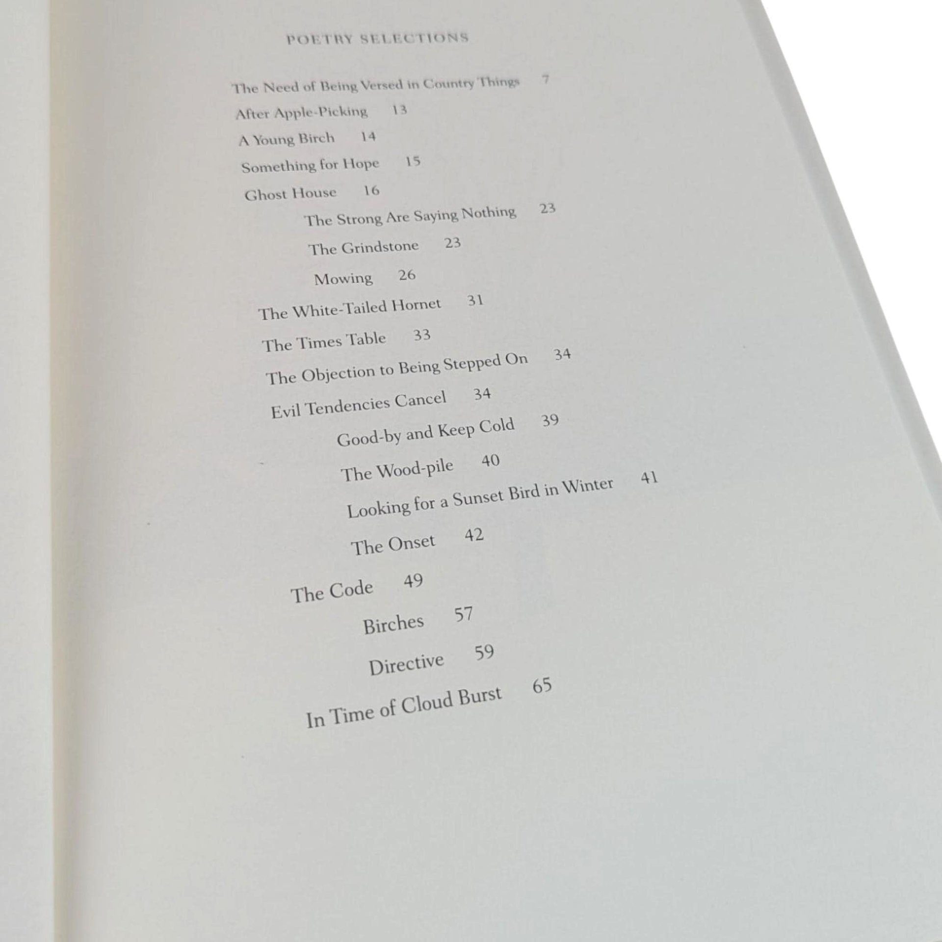 1996 Robert Frost 'Versed in Country Things' Hardcover