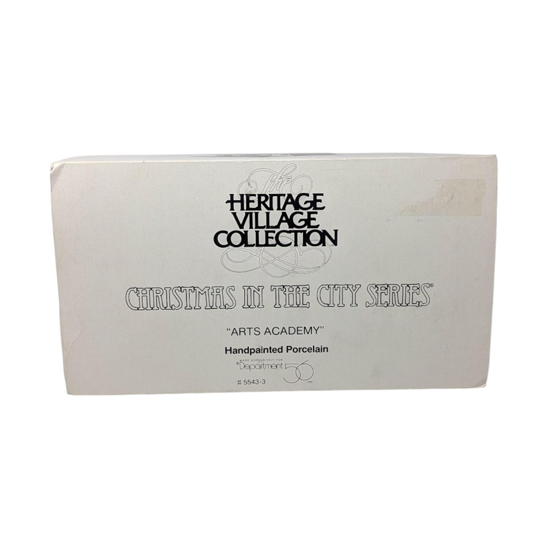 1991 Dept 56 Arts Academy Christmas in the City Series