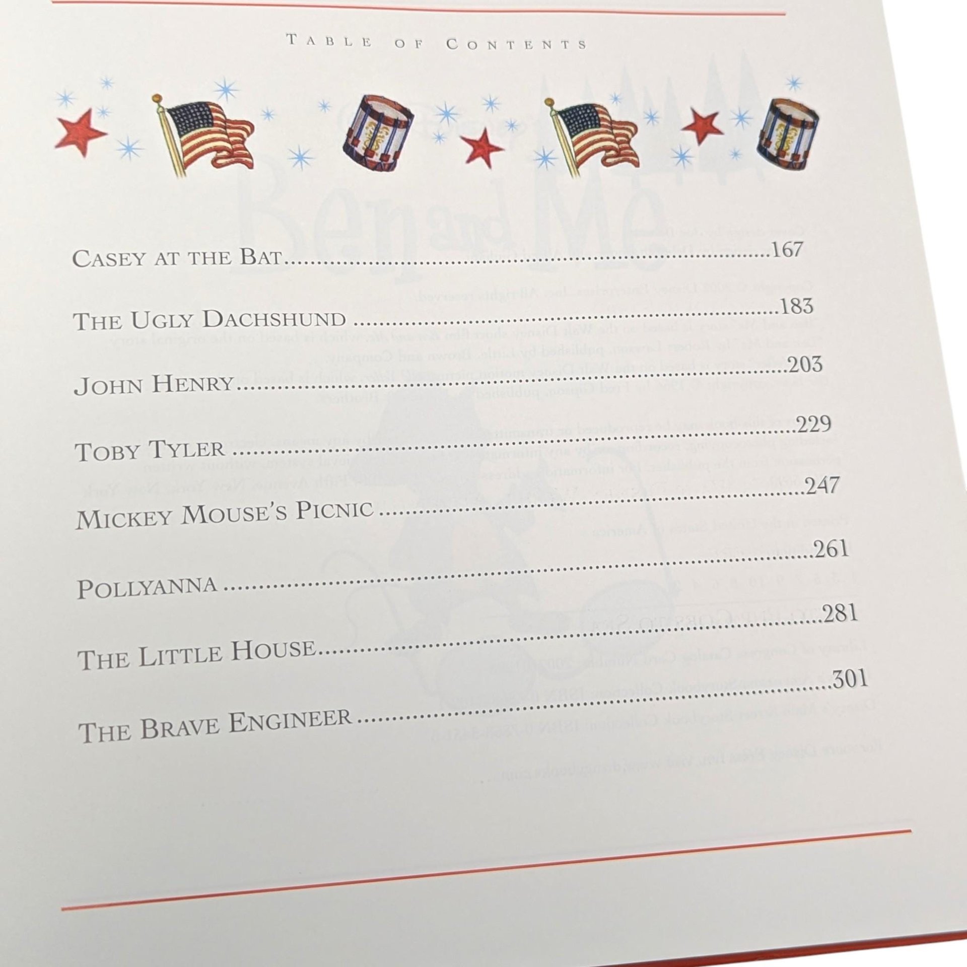 2002 Disney's Americana Storybook Collection Hardcover Book