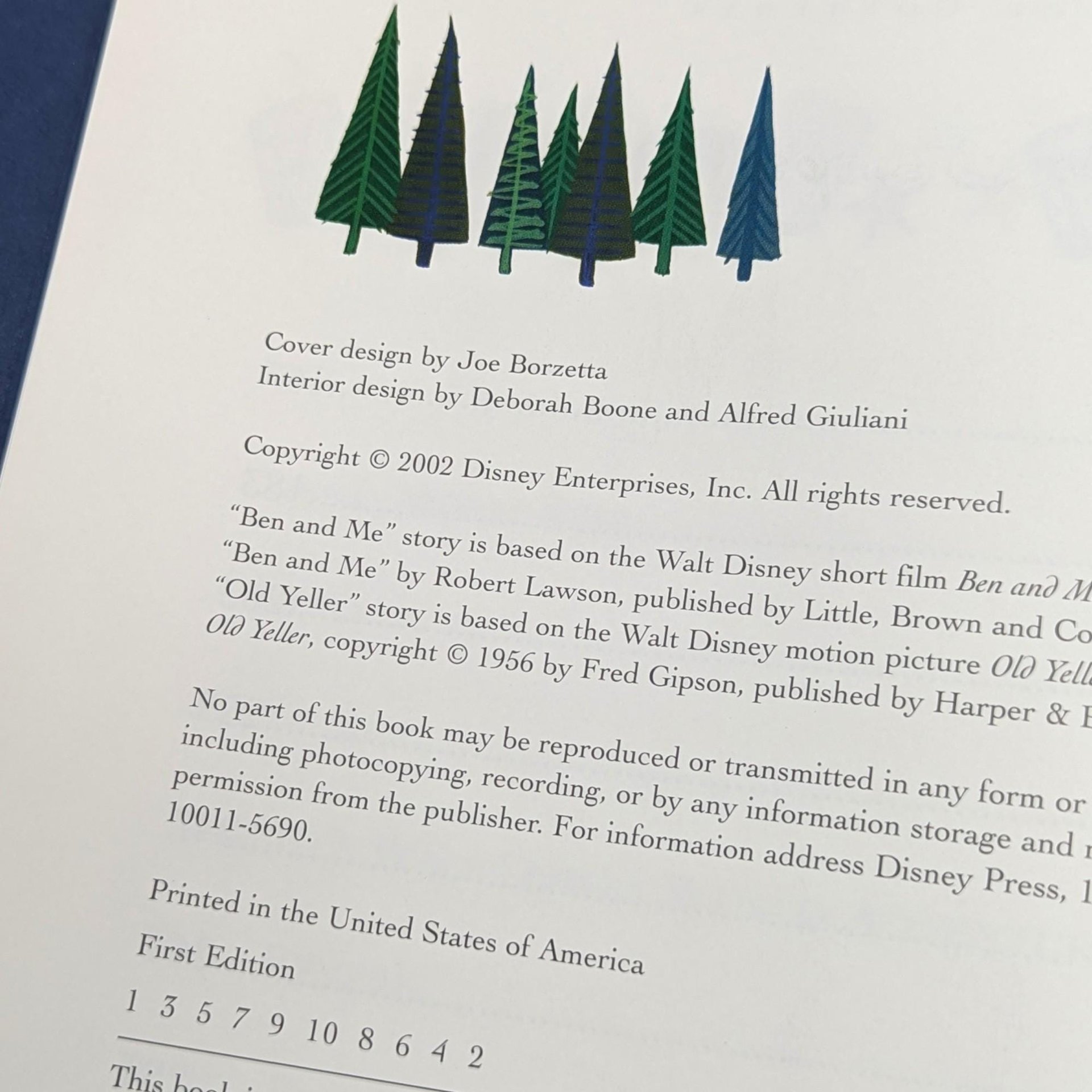 2002 Disney's Americana Storybook Collection Hardcover Book