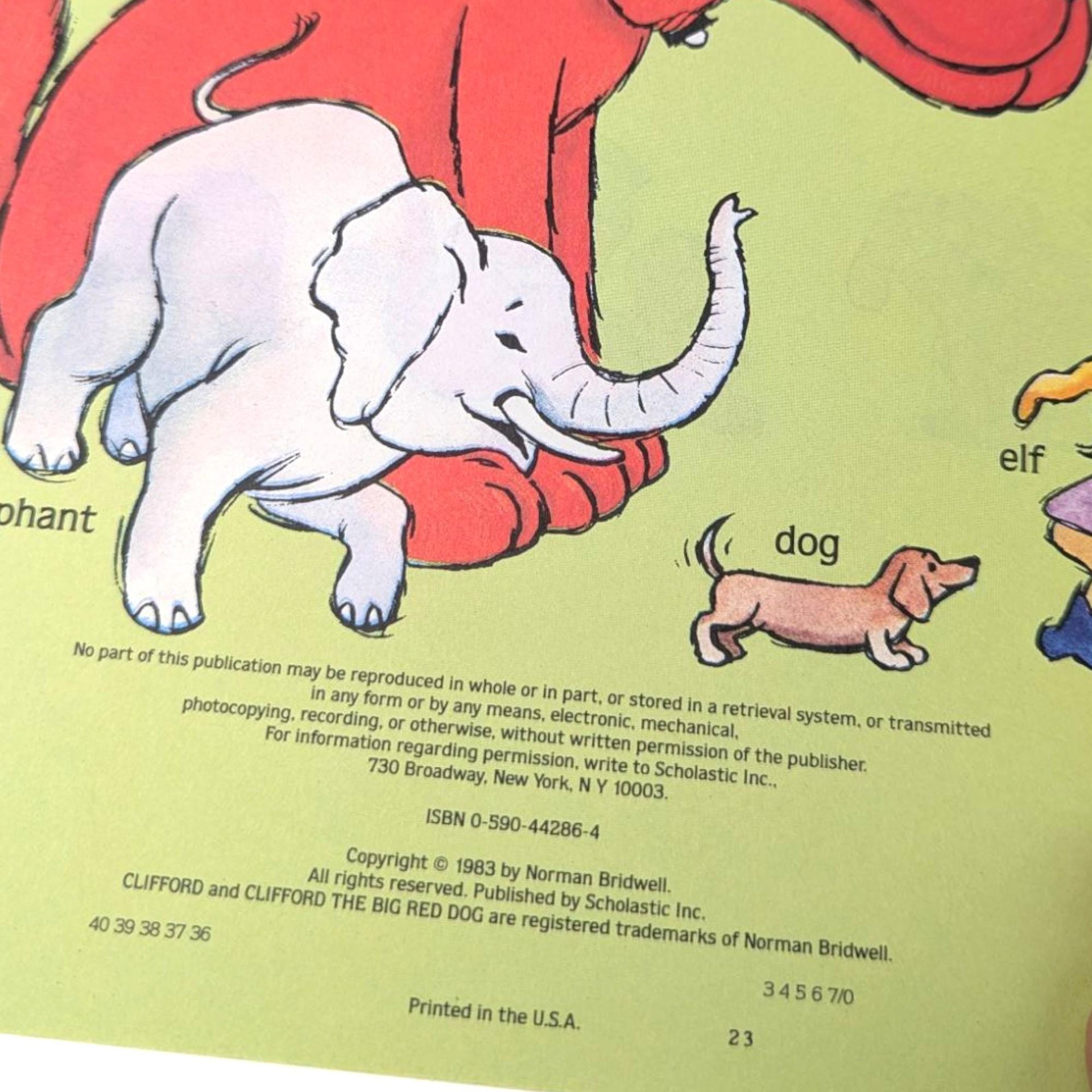 Vintage 1980s Clifford the Big Red Dog Scholastic Softcover Book Duo