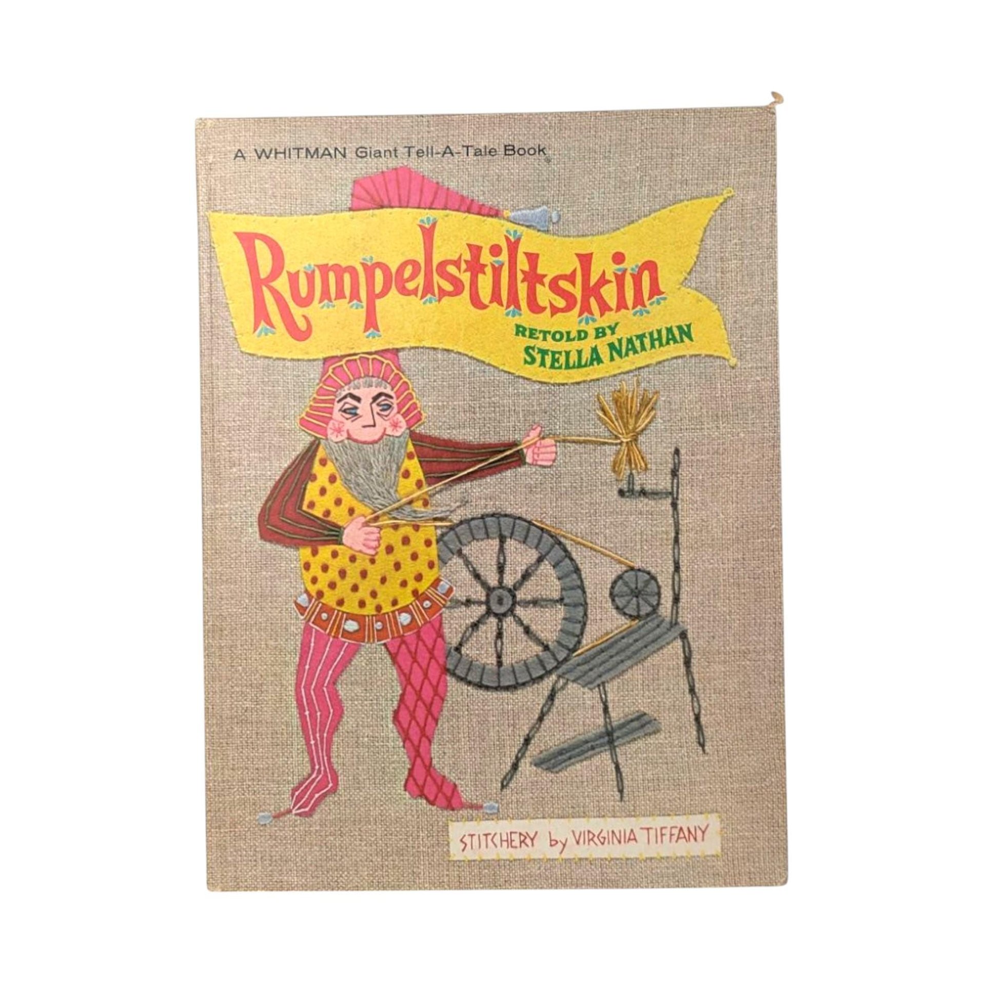 1968 Rumpelstiltskin Retold by Stella Nathan Hardcover Book