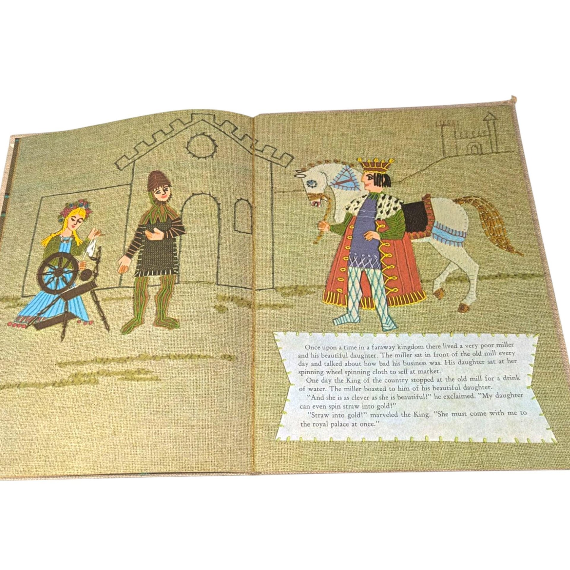 1968 Rumpelstiltskin Retold by Stella Nathan Hardcover Book