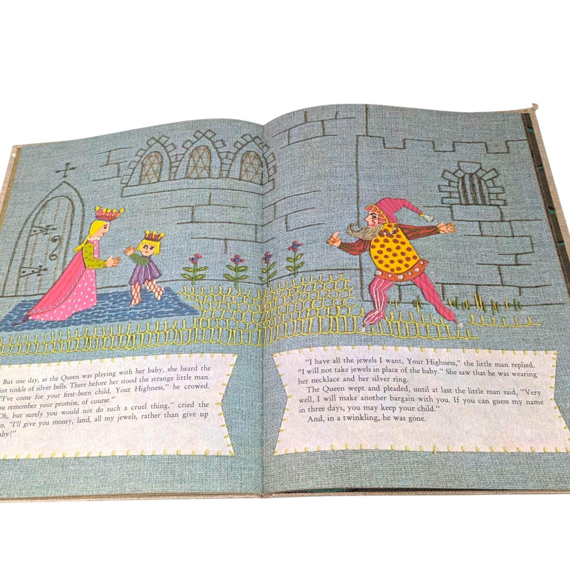 1968 Rumpelstiltskin Retold by Stella Nathan Hardcover Book